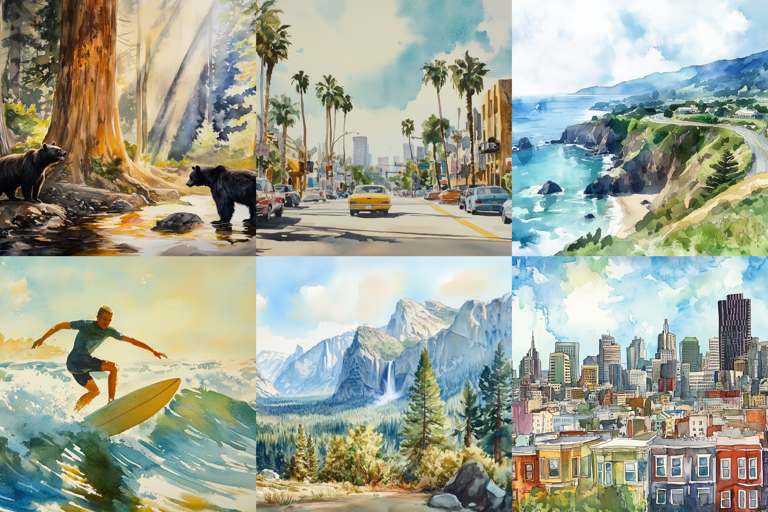 California wall murals and wallpapers