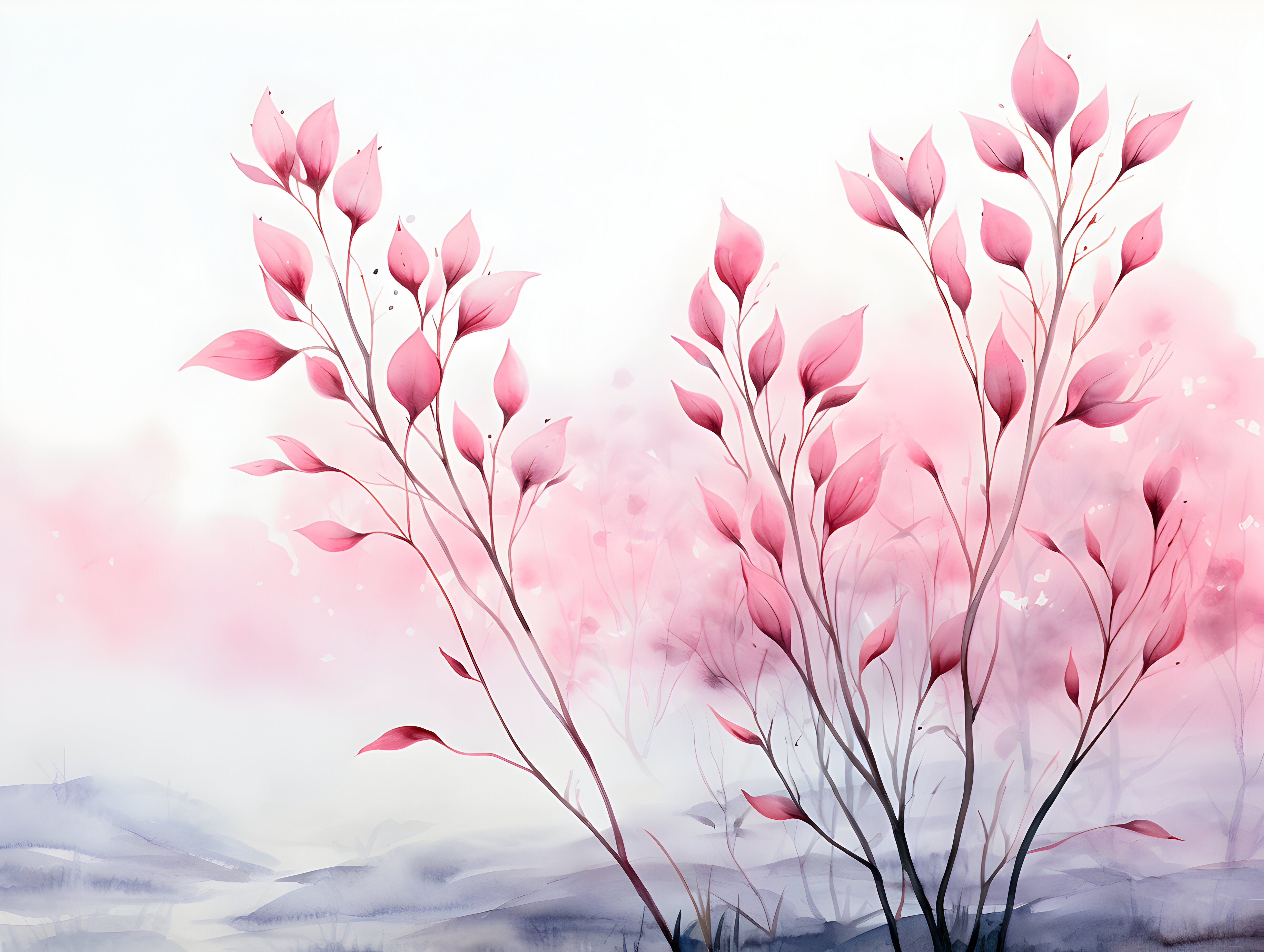 Tree Branch Wallpaper for Minimalist Decor