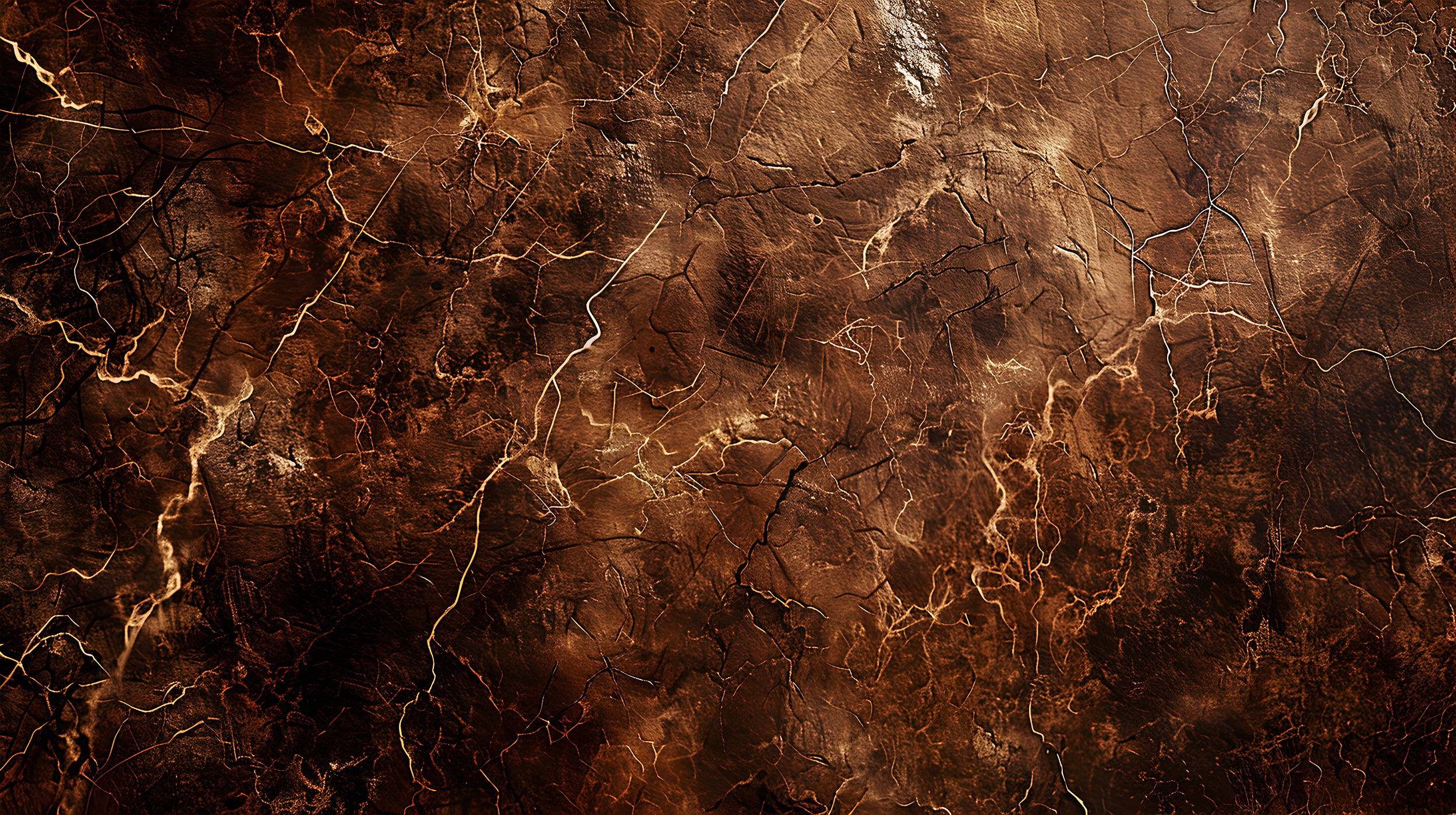 Dark Brown & Gold Marble Mural, Self-adhesive Stone Texture Wallpaper, Removable Abstract Modern Dark Wall Decal, Natural Brown Marble Decor