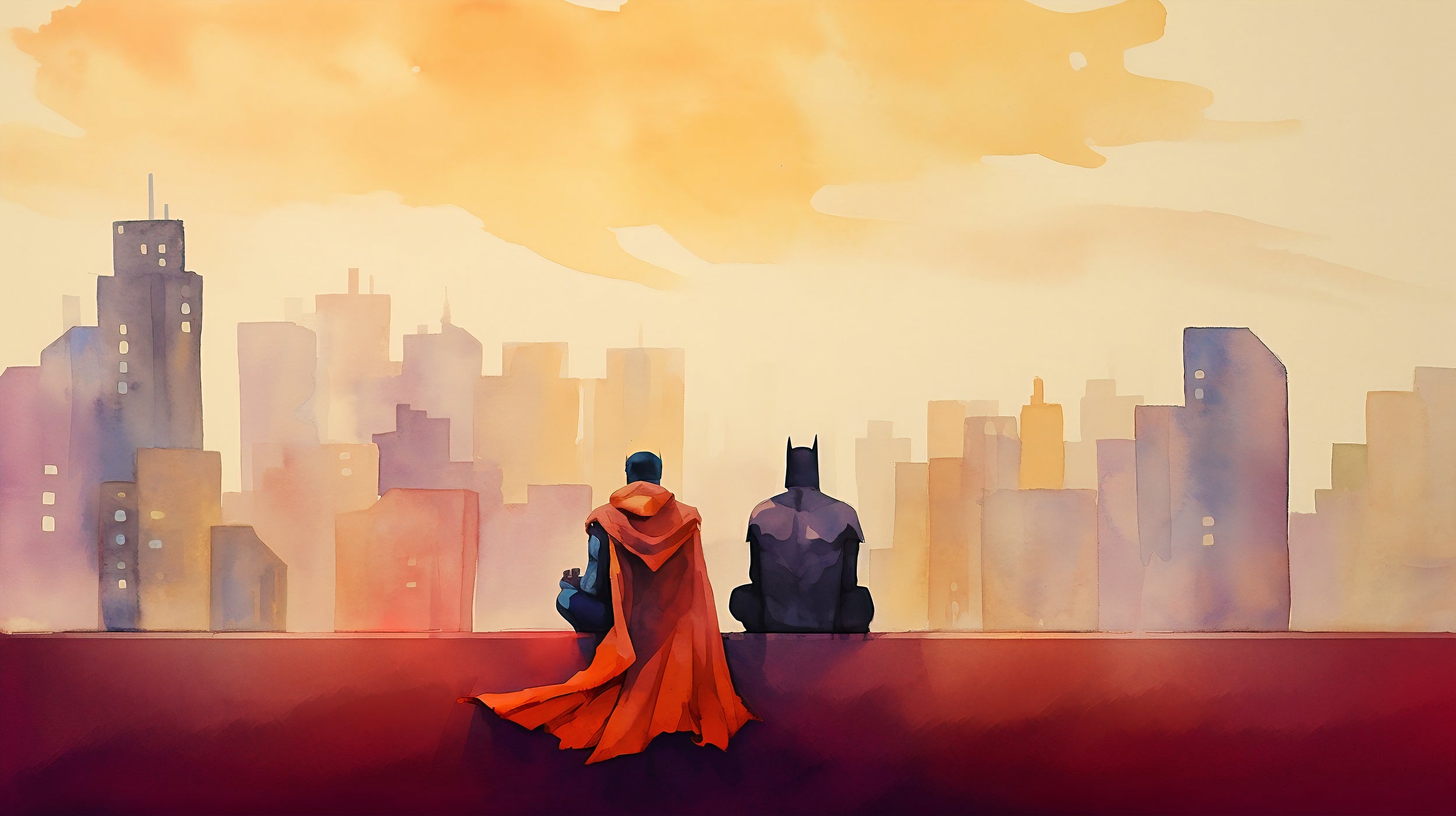 Peel and Stick Superheroes Wallpaper Detail