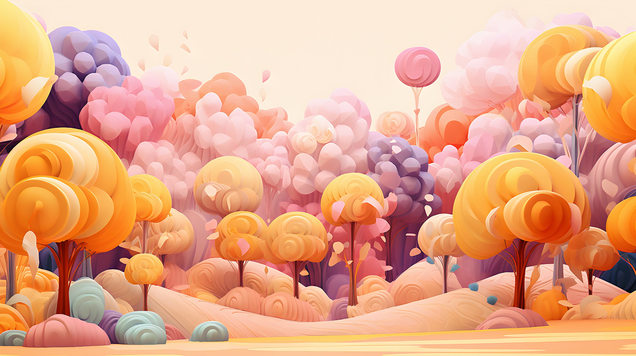 Nursery Colorful Wallpaper with Easy Installation