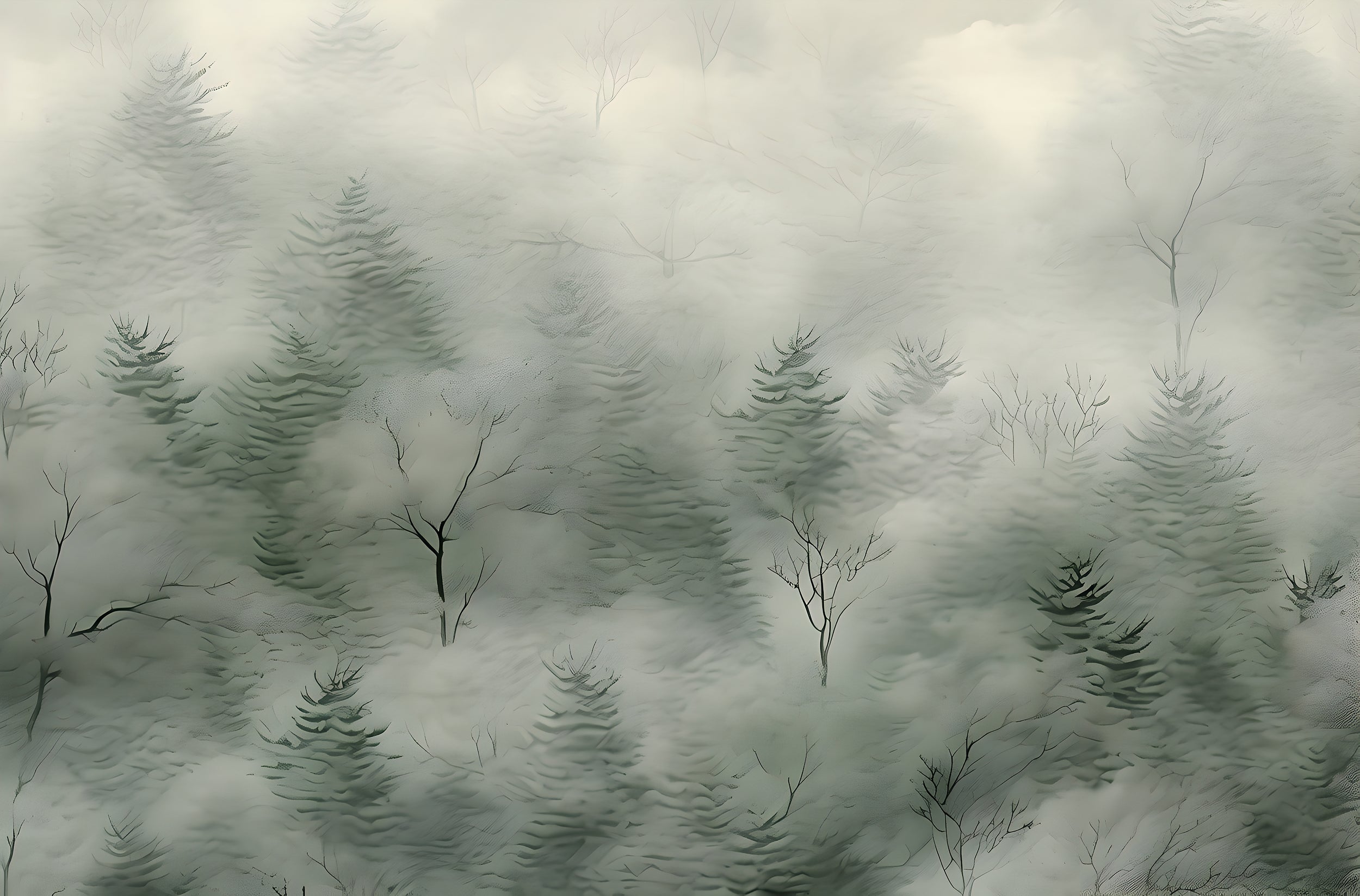 Serene Forest Landscape Peel and Stick