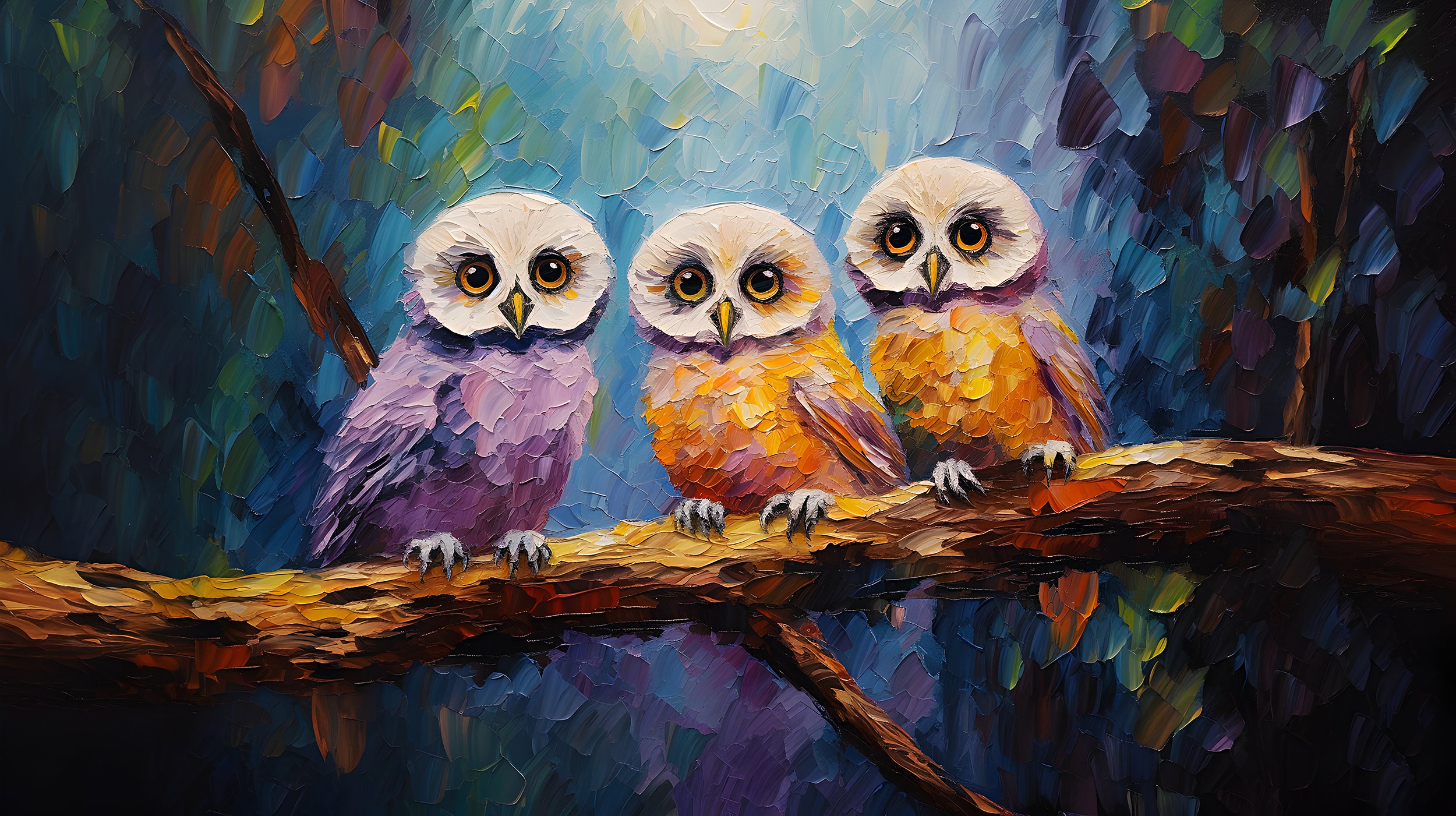 Nature-inspired Oil Painting Mural