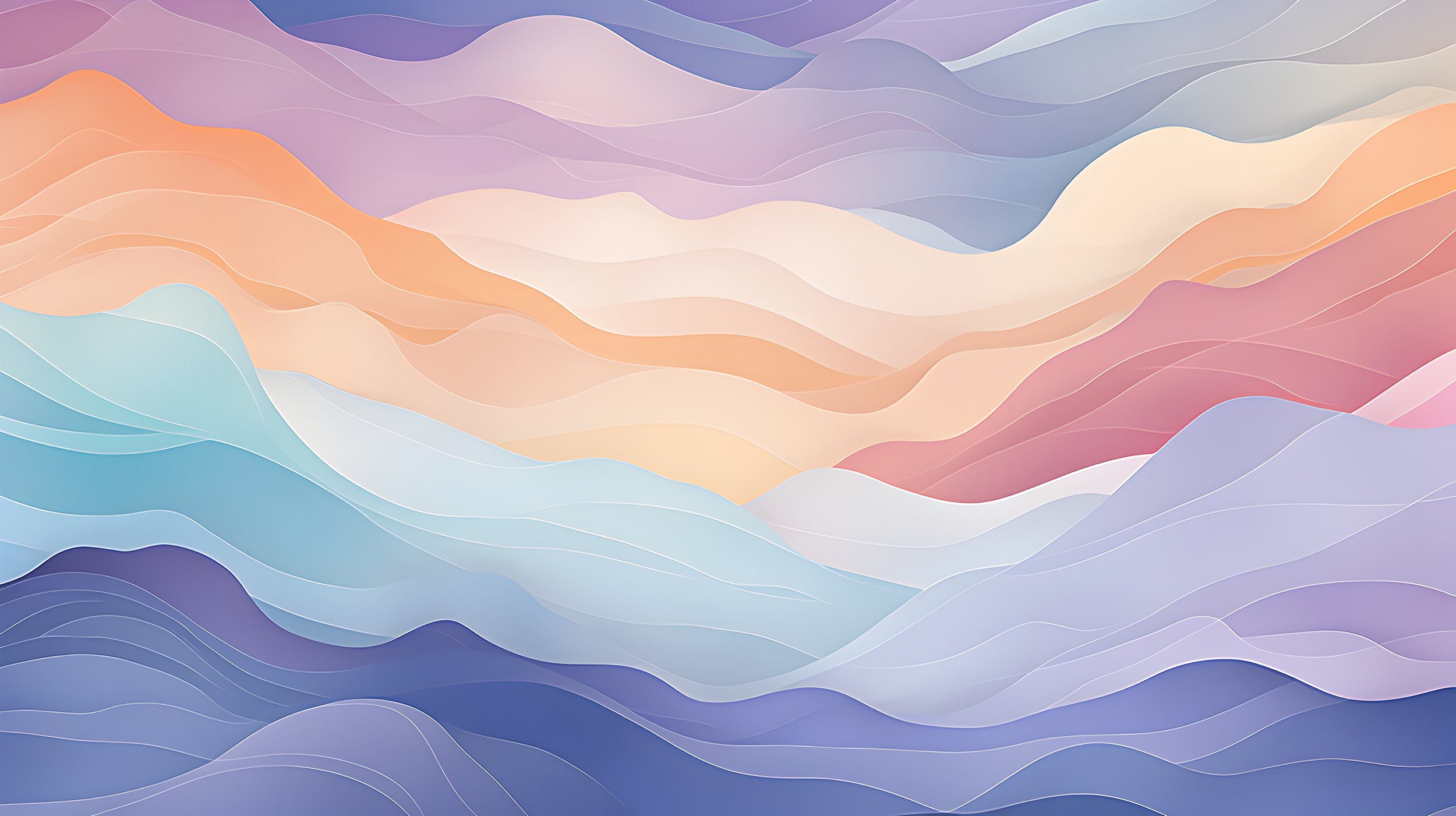 Colorful Nursery Waves Wall Decal