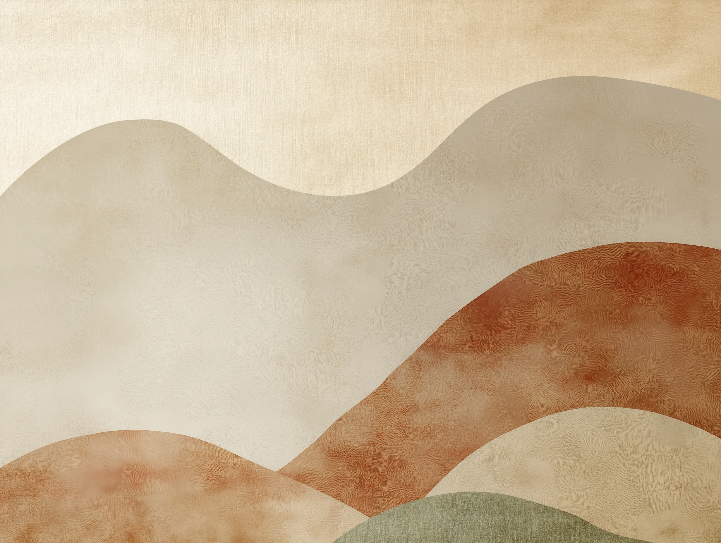 Abstract Earthy Tones Wallpaper – Modern Organic Art for Home Decor