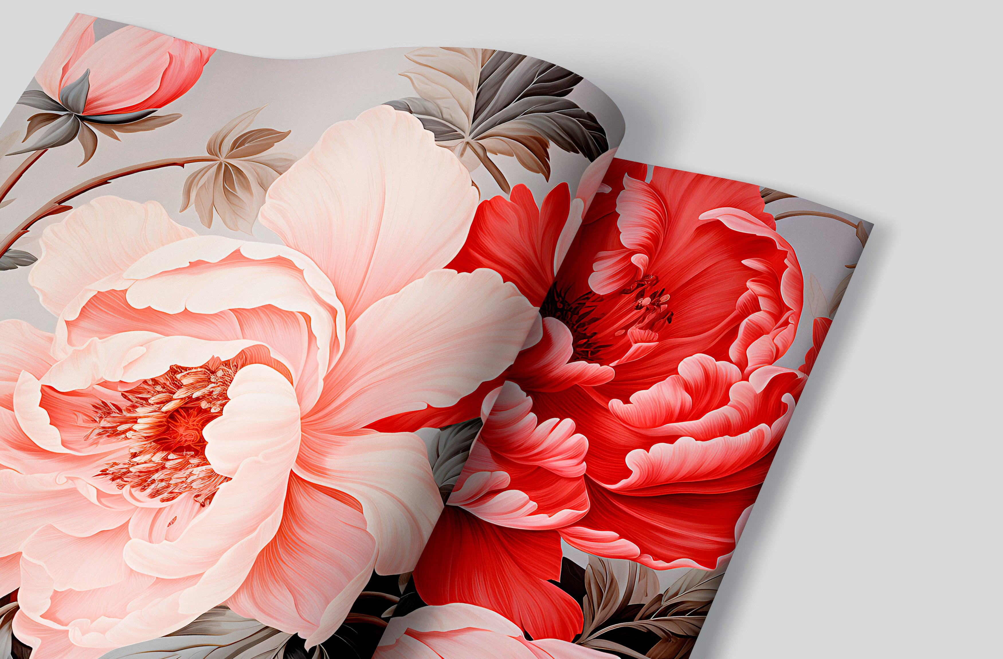 Victorian Roses Wallpaper Boho Decor