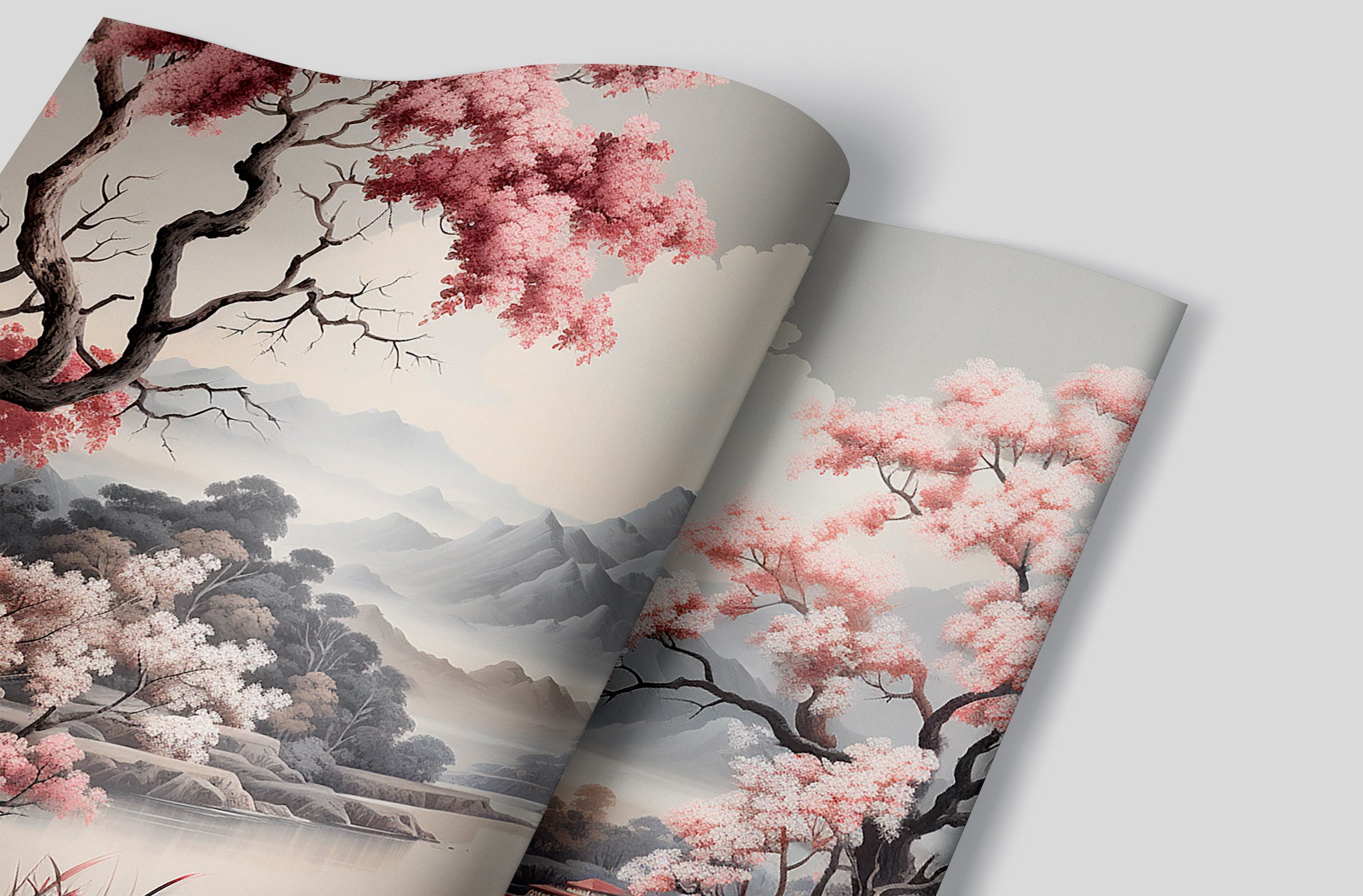 Watercolor Mountains Wall Art