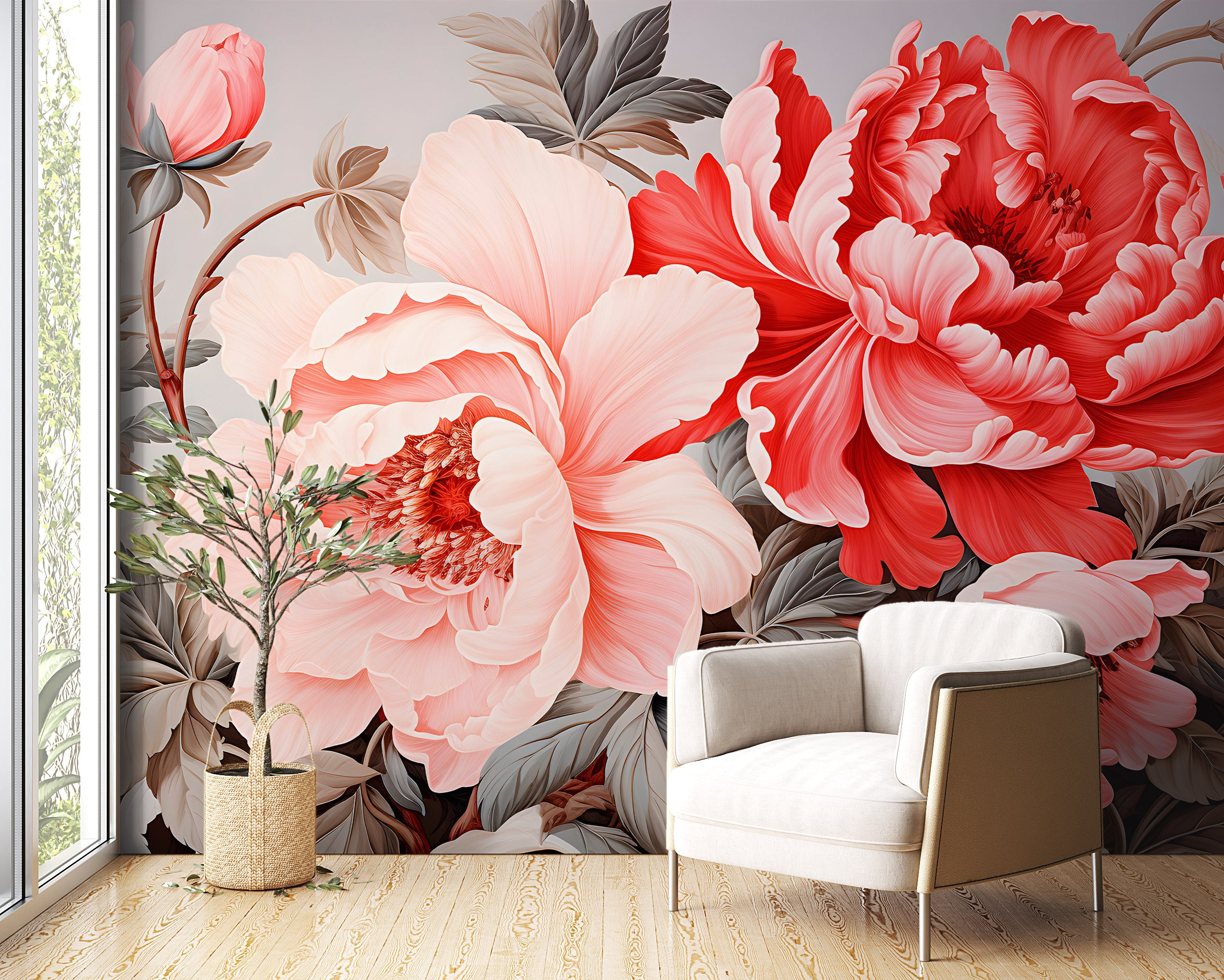 Vintage Roses Wallpaper Boho Chic