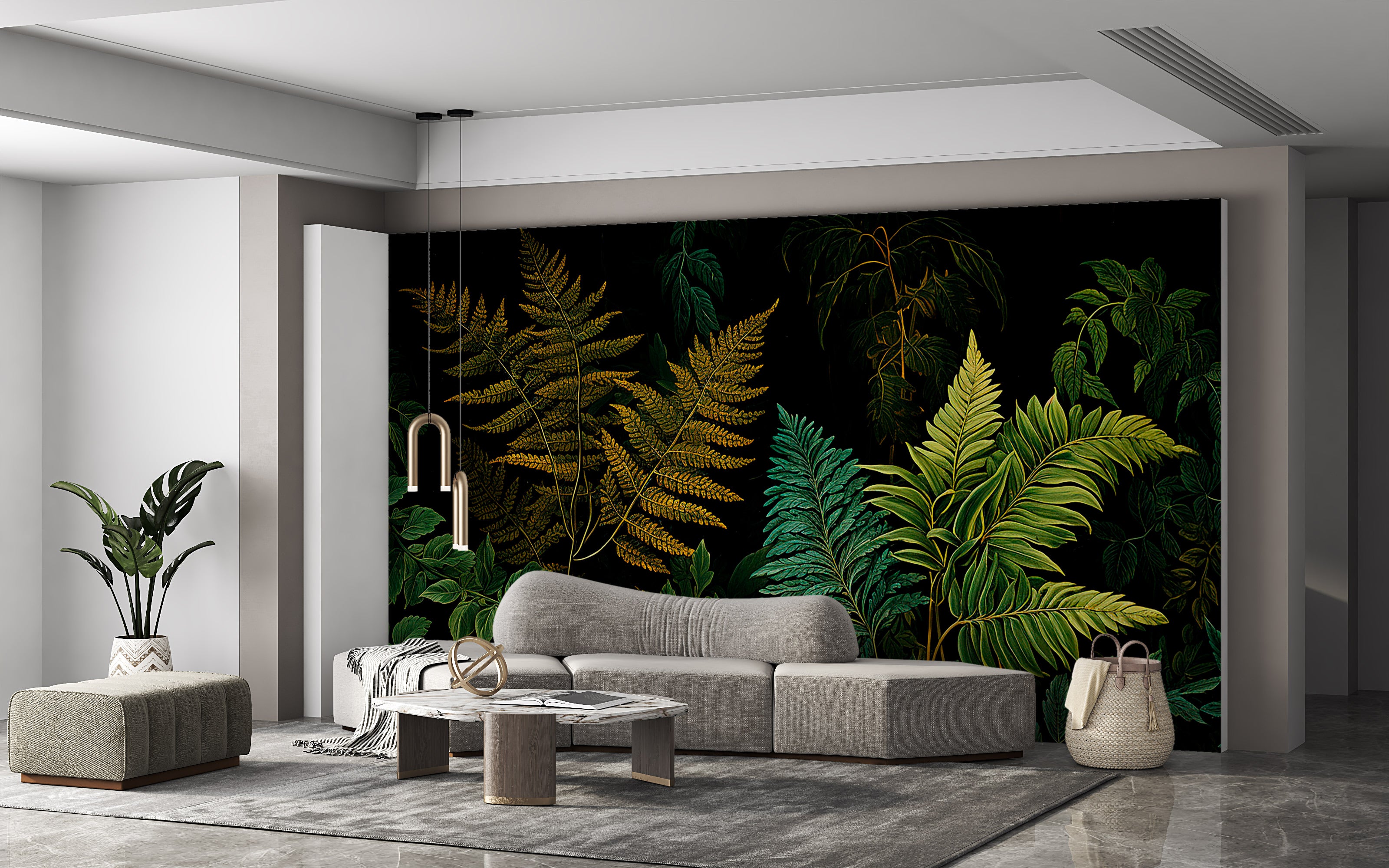 Captivating Dark Leaves Garden Botanical Design
