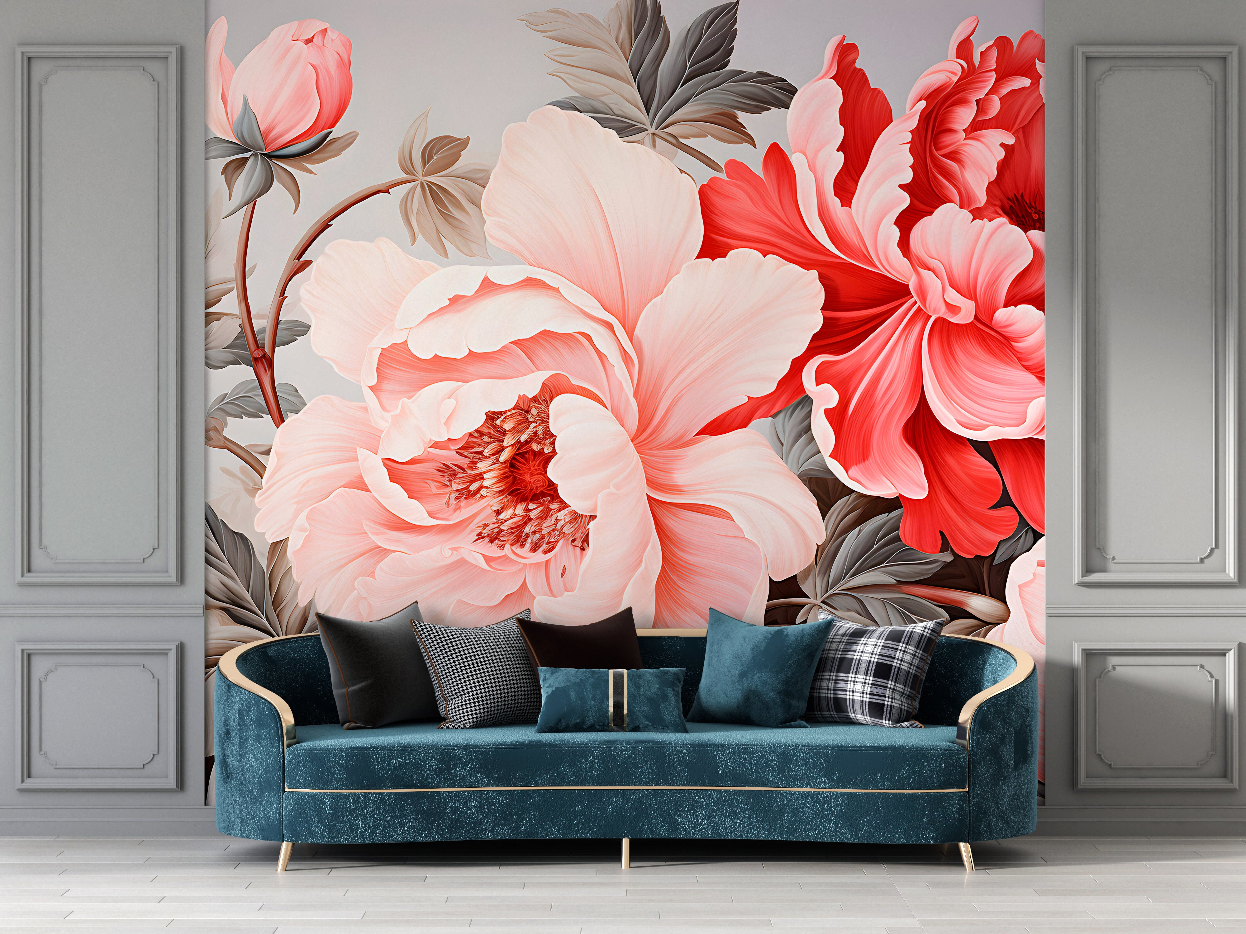 Timeless Victorian Roses Mural