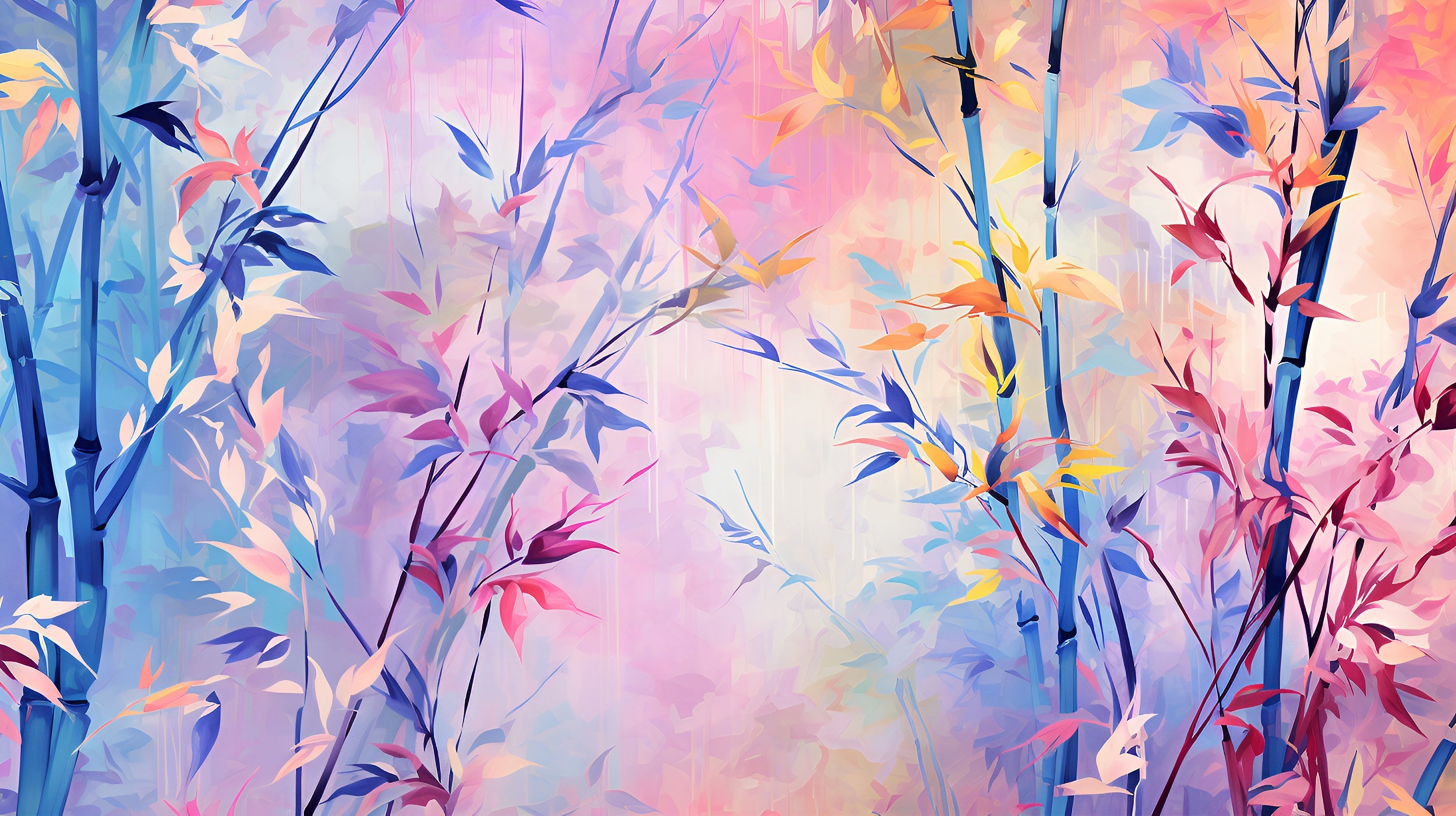 Easy Apply Botanical Backdrop Mural