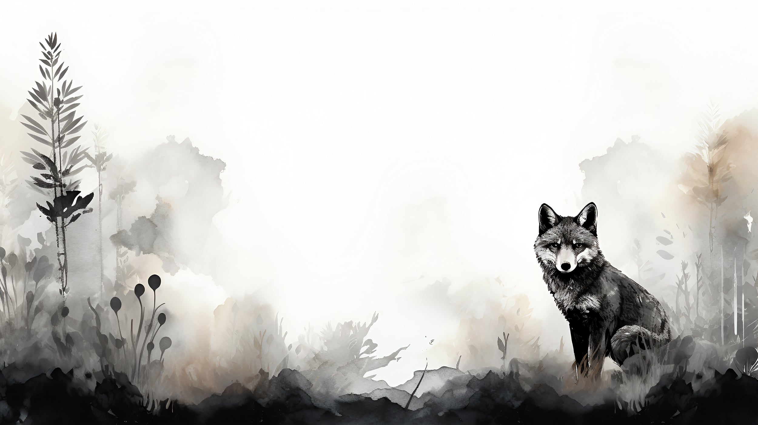 Foggy Forest PVC-Free Wallpaper Design