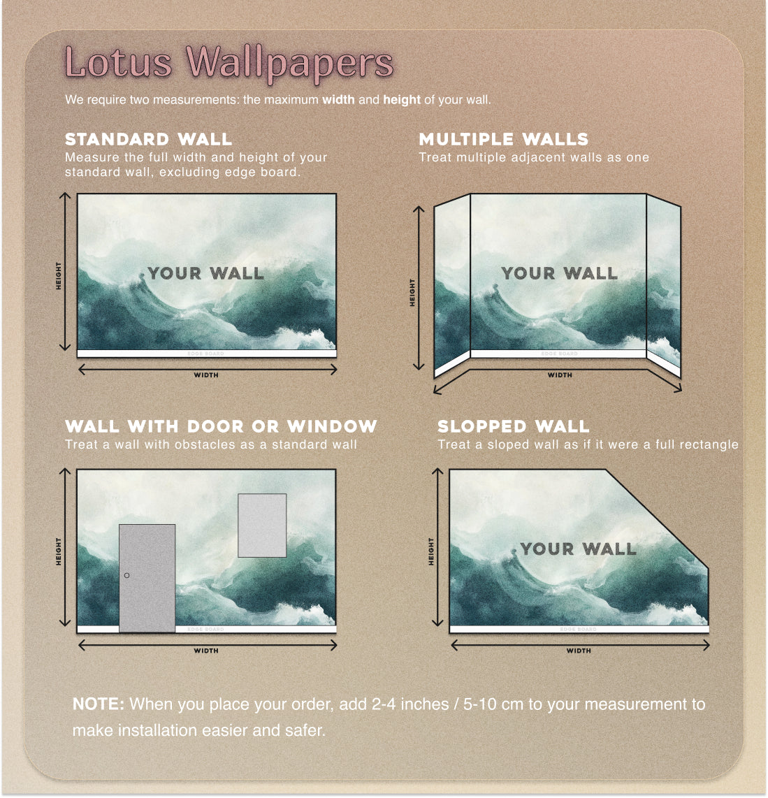 Ocean Waves Wallpaper Mural - Tranquil Blue Sea Landscape for Home Decor