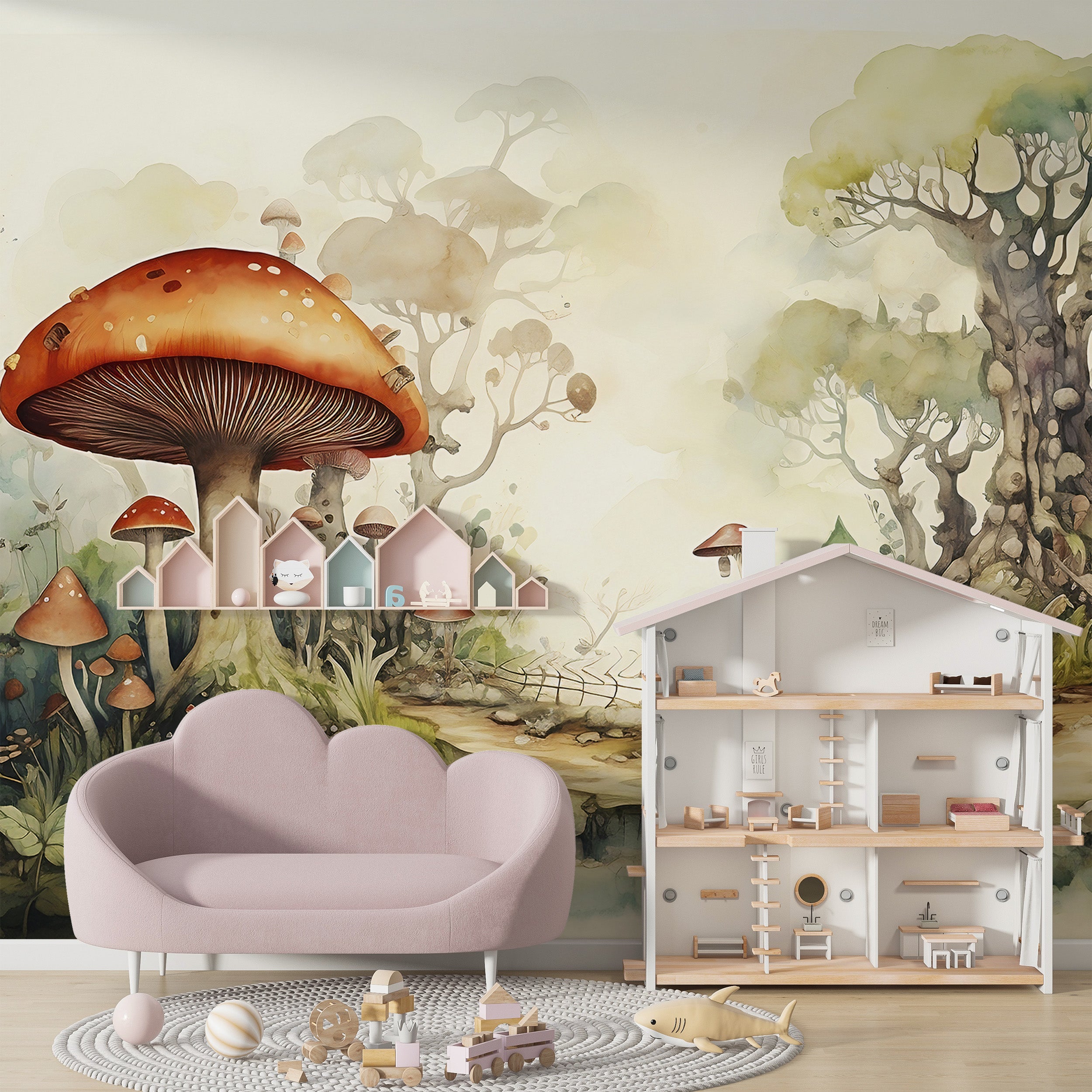 Delightful Nursery Colorful Wall Decal Aesthetics