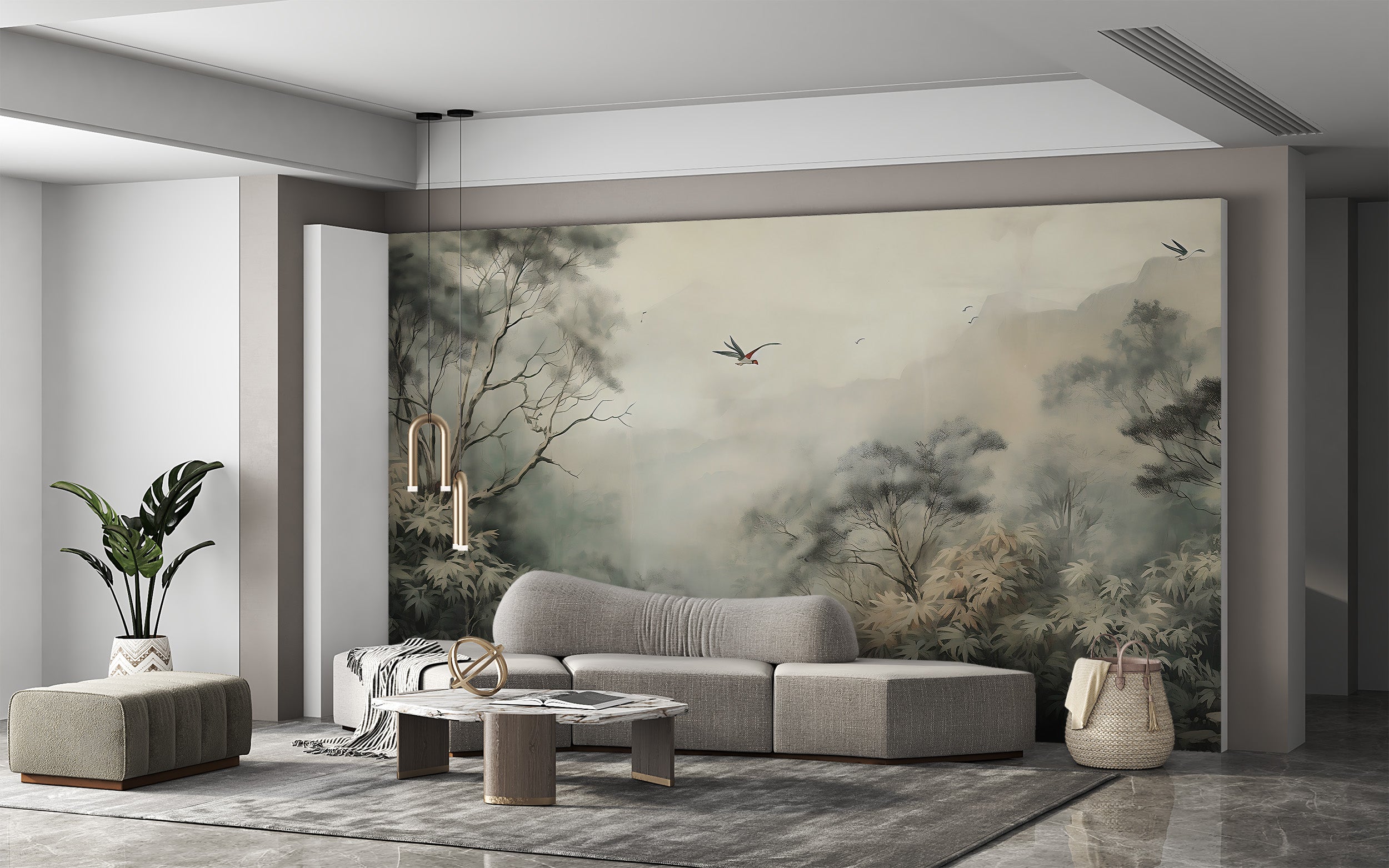 Capture the Nostalgia with Foggy Forest Wallpaper