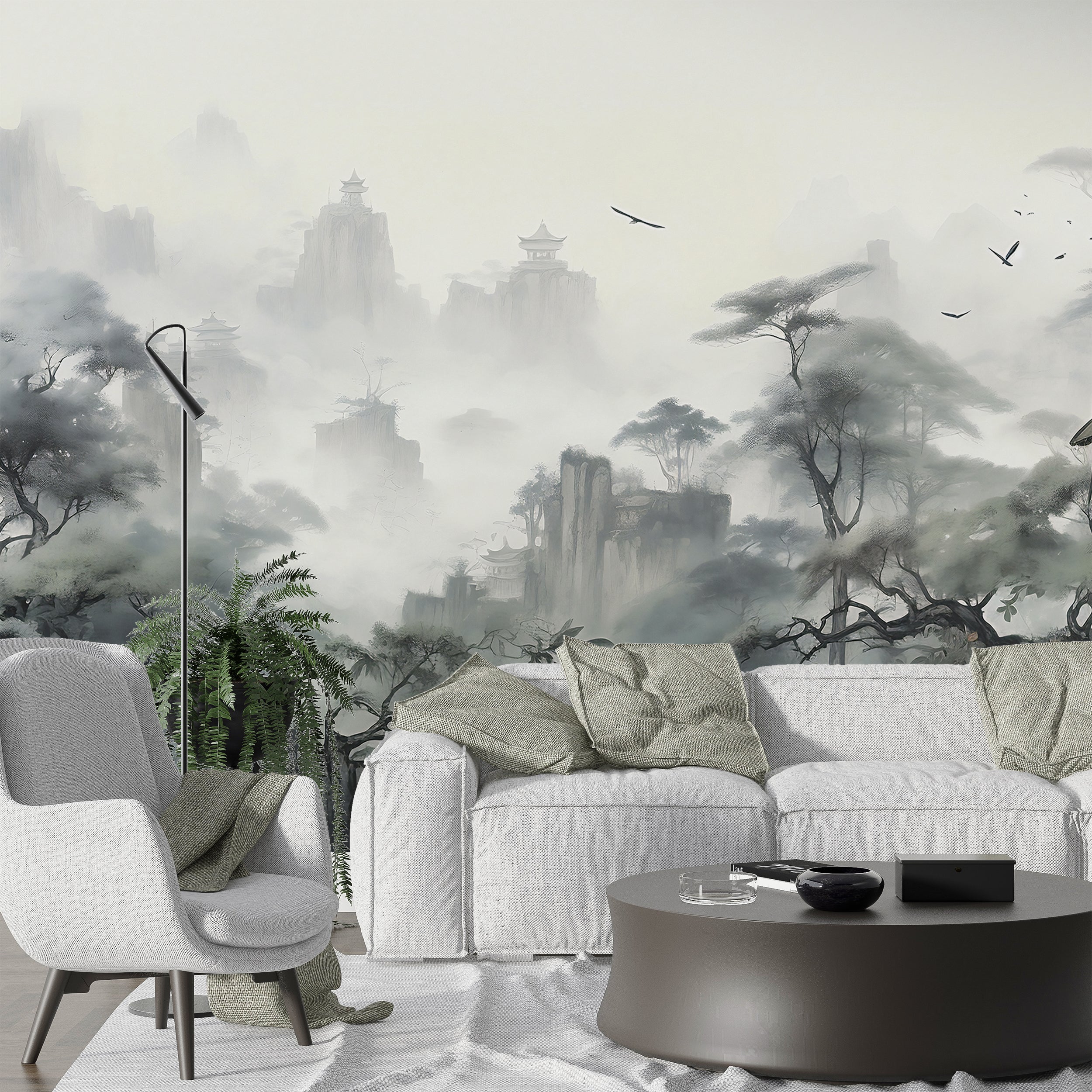 Vintage Forest Wallpaper Detail for Timeless Decor