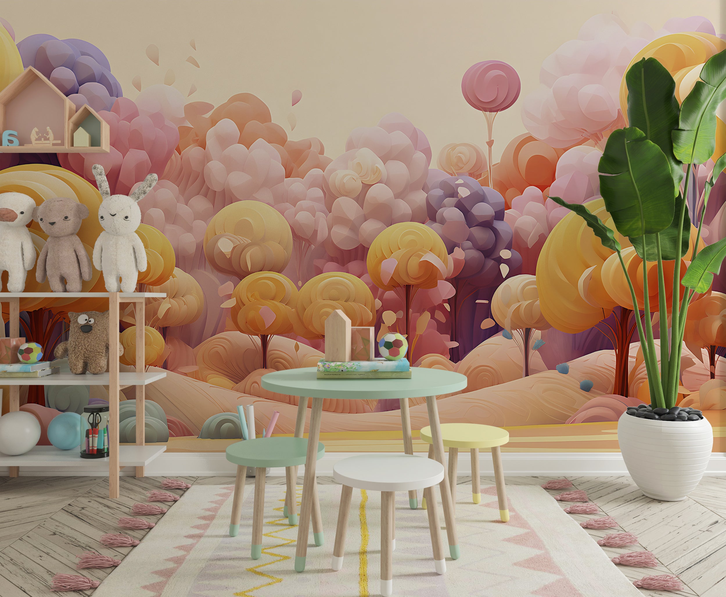 Redefine Your Space with Playful Wall Patterns