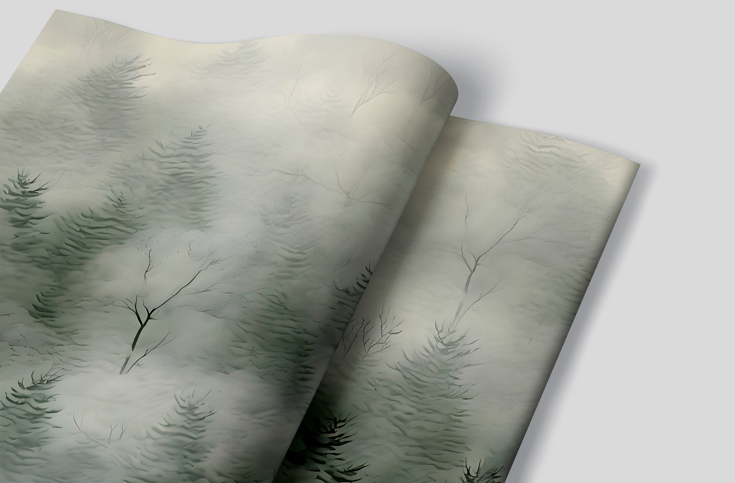 Custom Size Green Forest Wall Mural