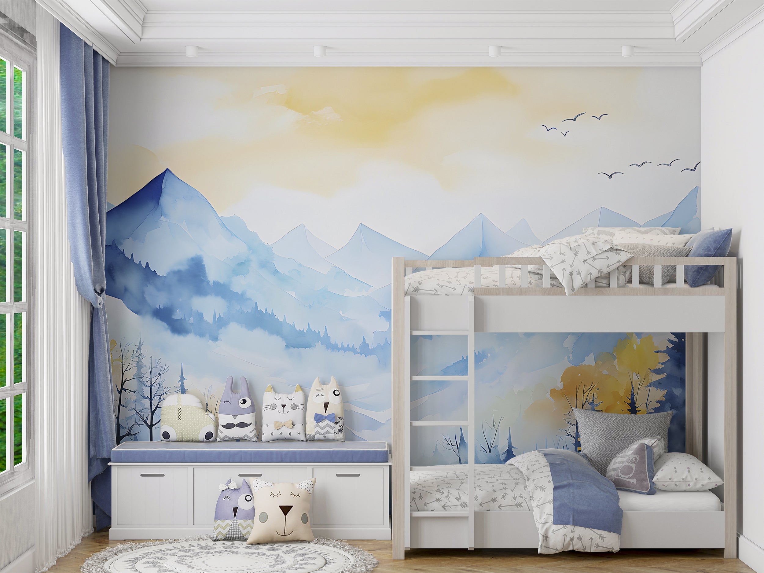 Colorful Landscape Wallpaper for Children