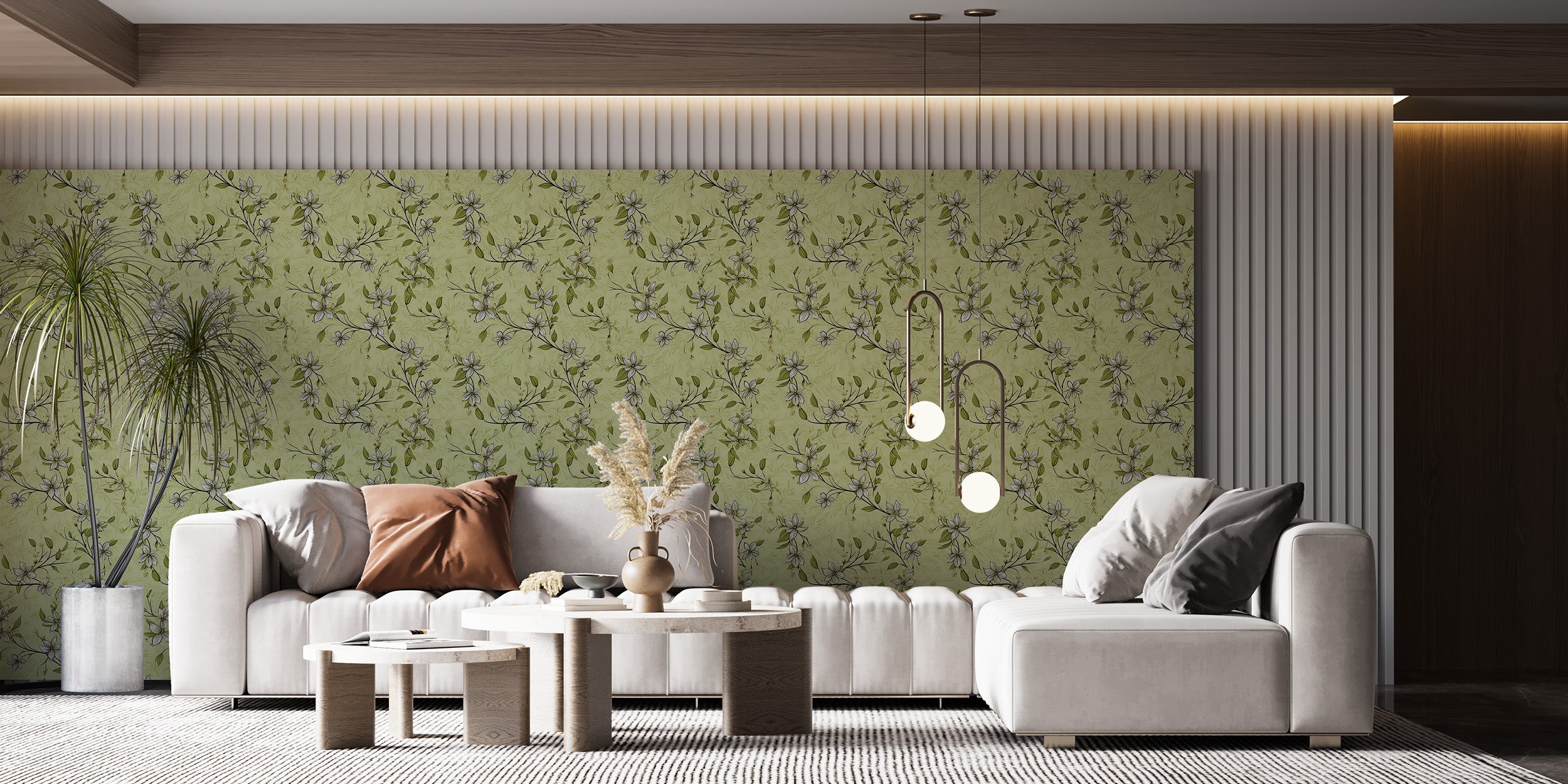 Nature-Inspired Peel and Stick Floral Decor