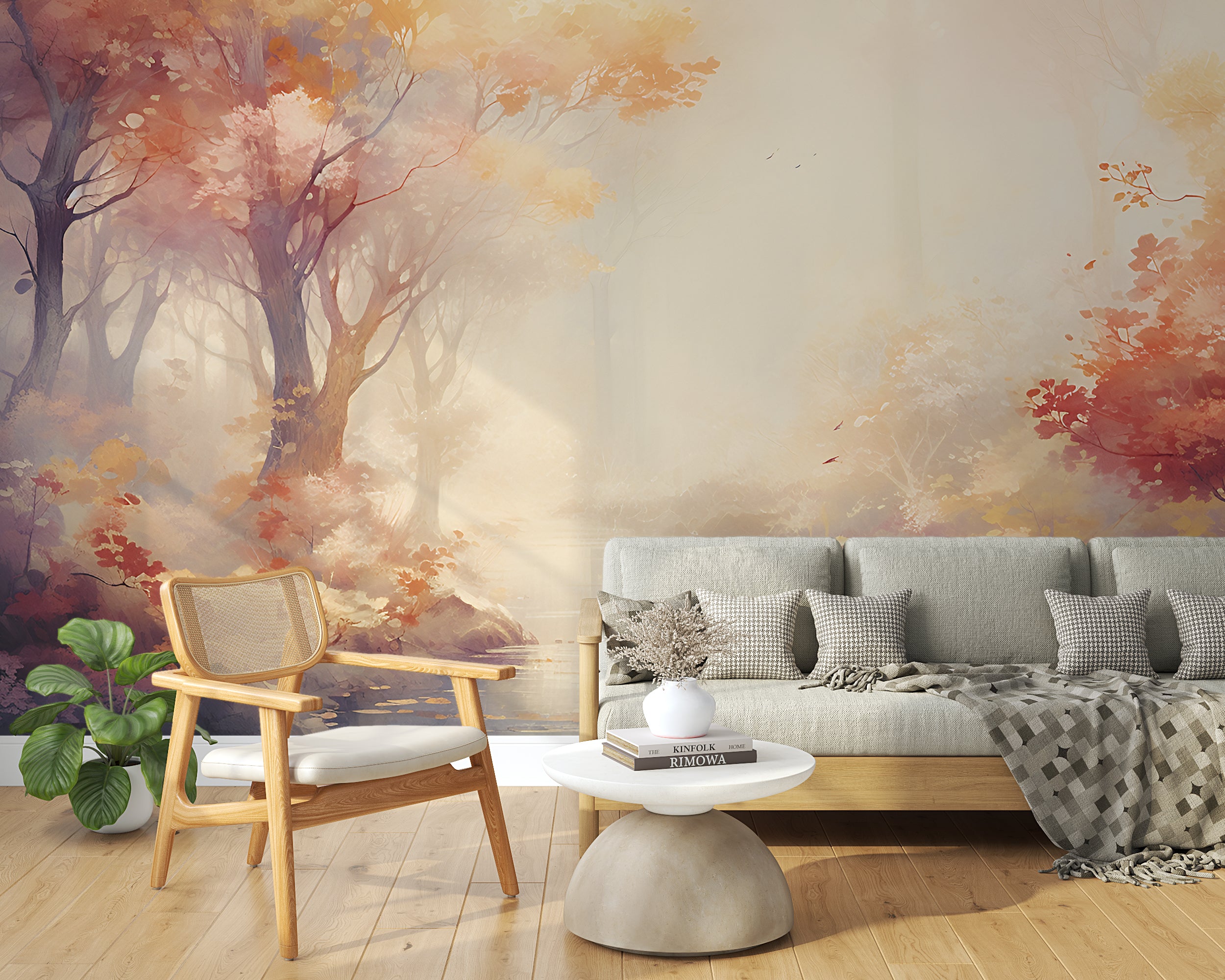 Foggy Trees Fantasy Nature Wallpaper