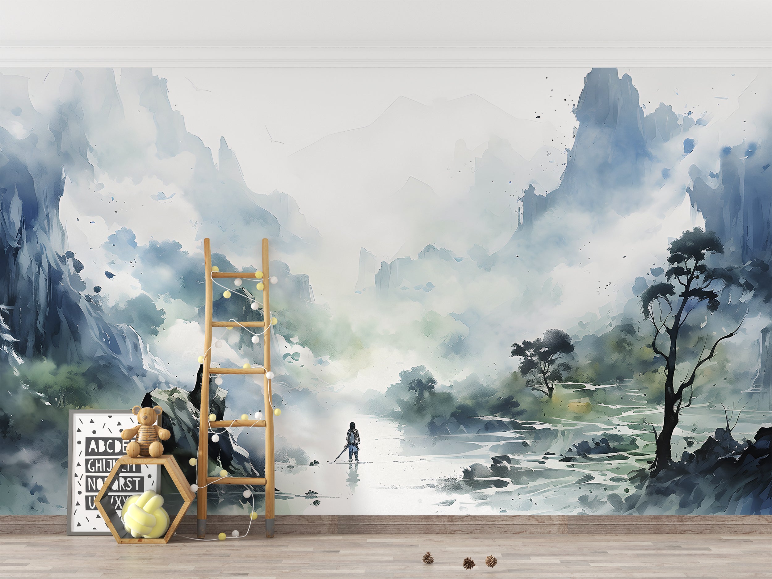 Effortless Application of Watercolor Landscapes