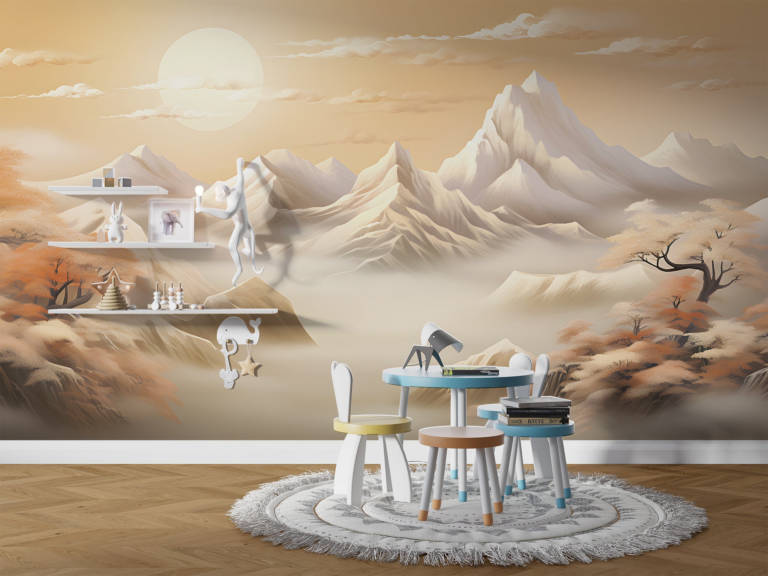 Snow-Capped Mountains Wall Decal