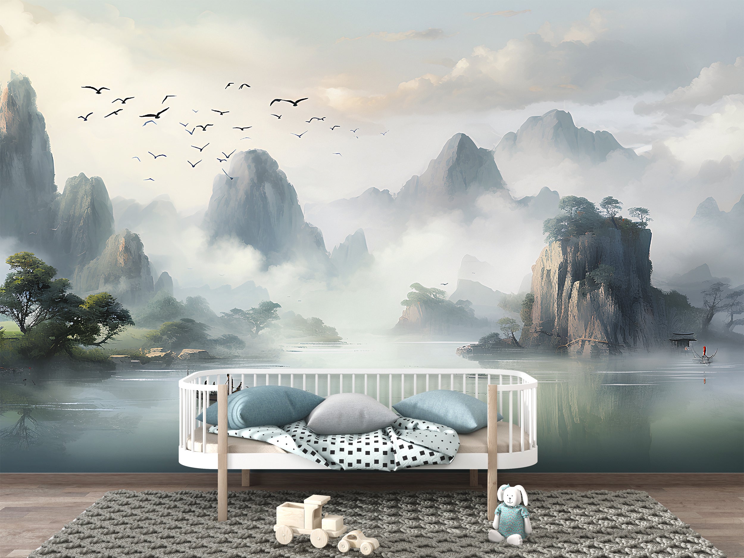 Captivating Peel and Stick Asian Scene