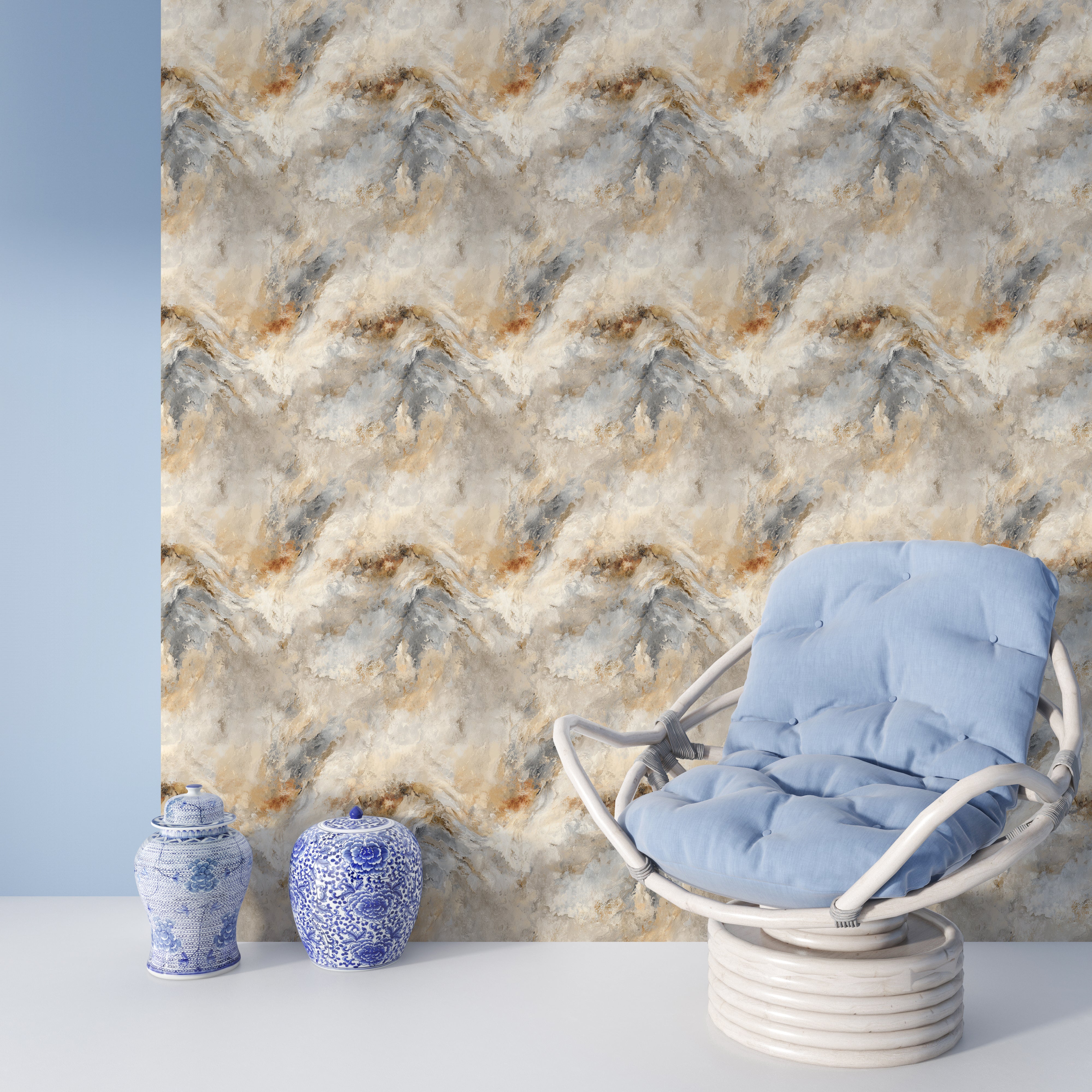earth tone swirl mural
luxury faux stone wallpaper