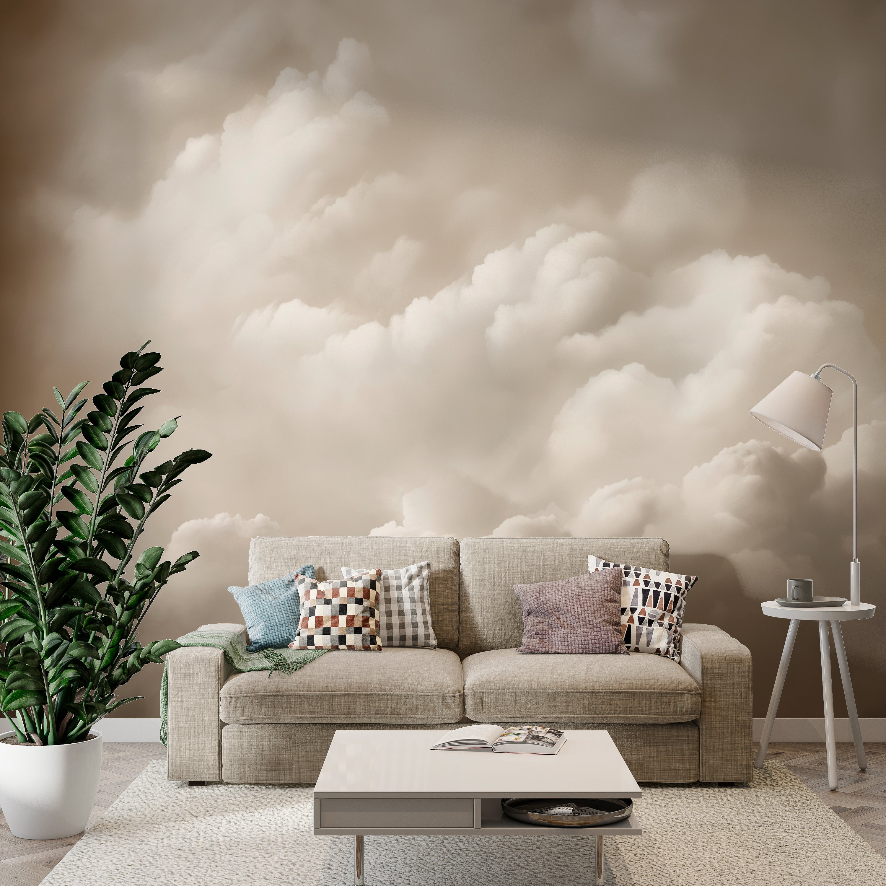 Dreamy Vintage Cloud Wallpaper - Perfect for Elegant Interiors