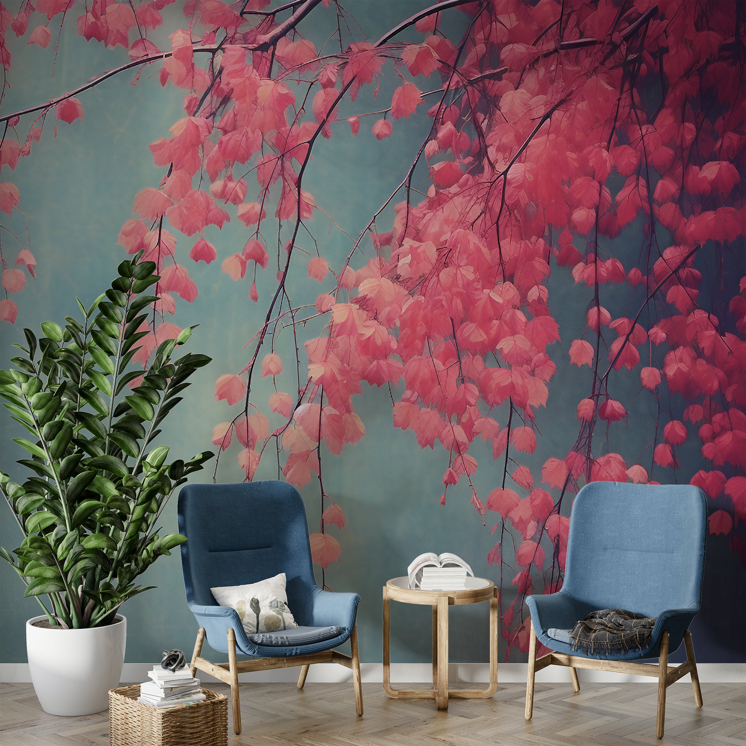 Captivating Pink Trees Peel and Stick