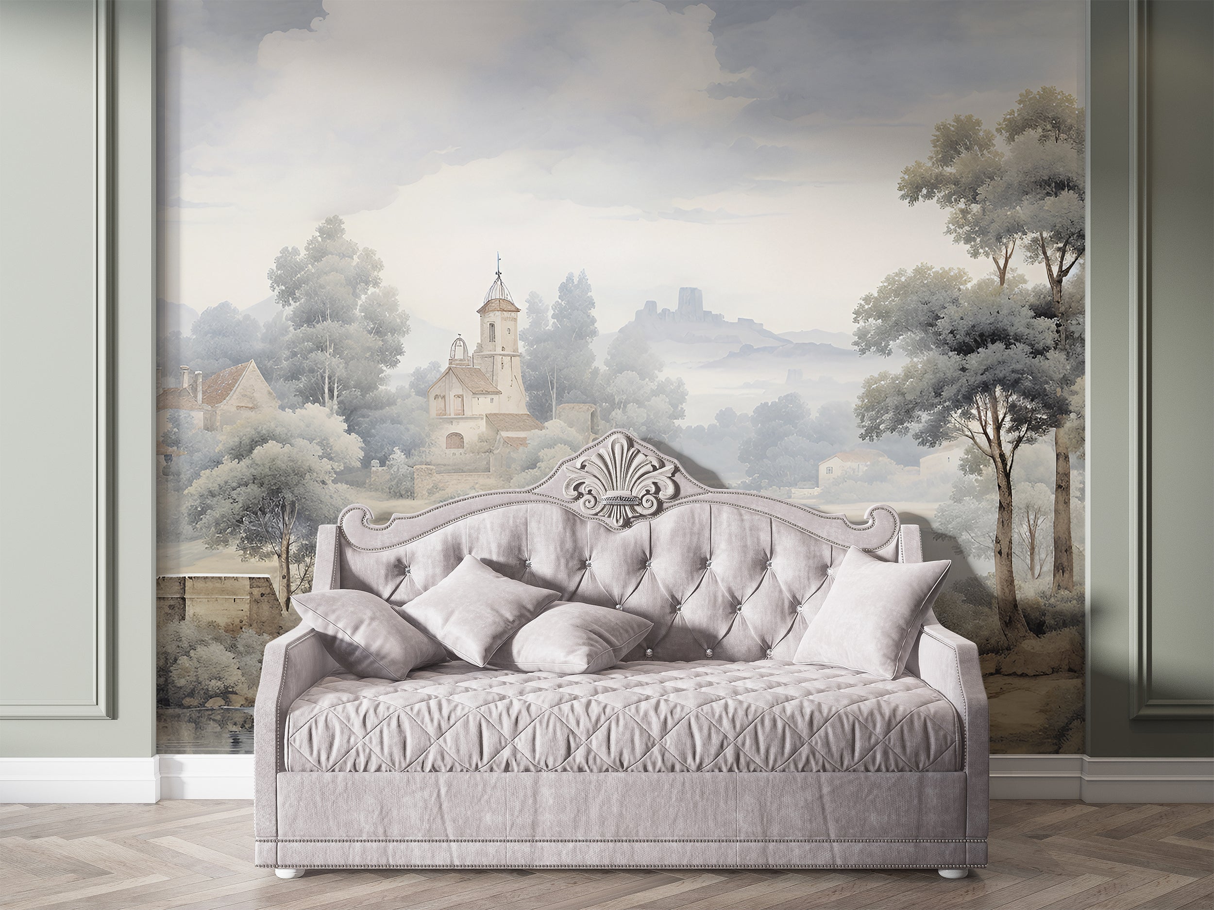 Vintage Landscape Peel and Stick Mural