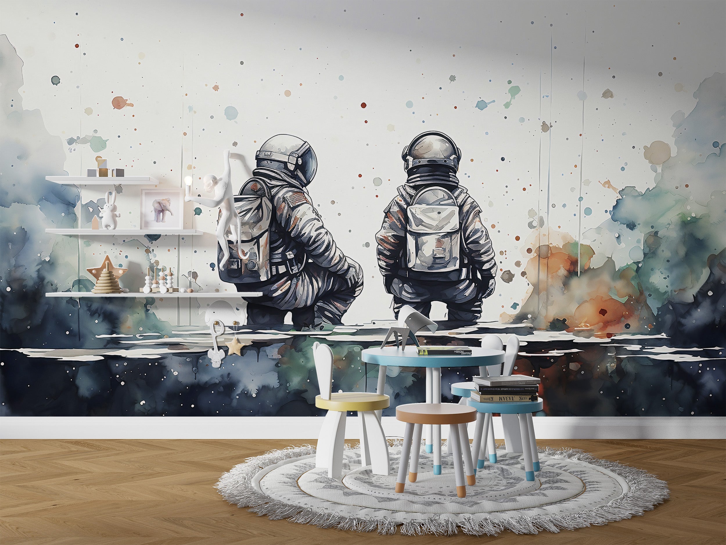 PVC-Free Space Exploration Wall Art