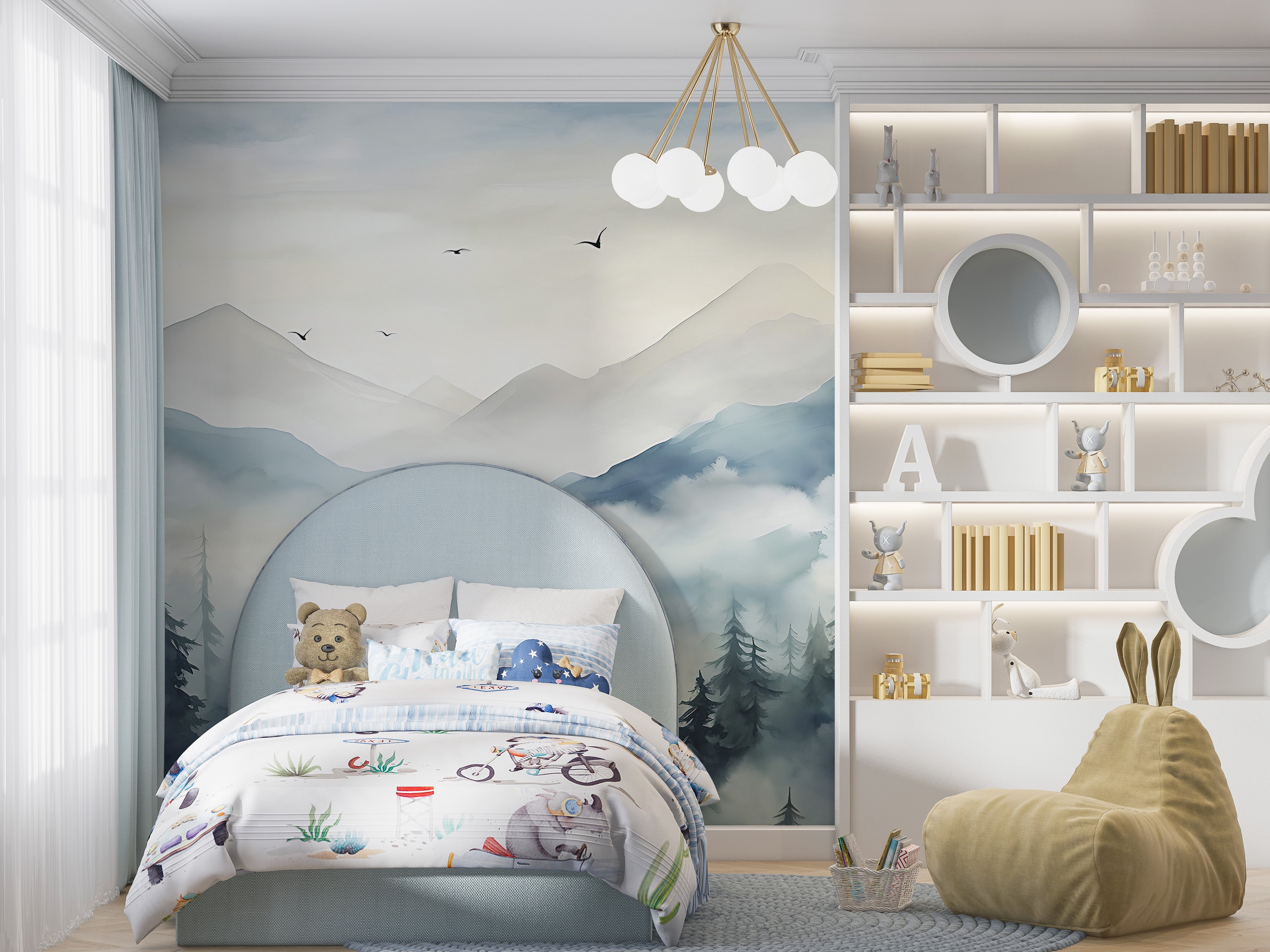 Peel and Stick Nature-Inspired Wall Art Aesthetics