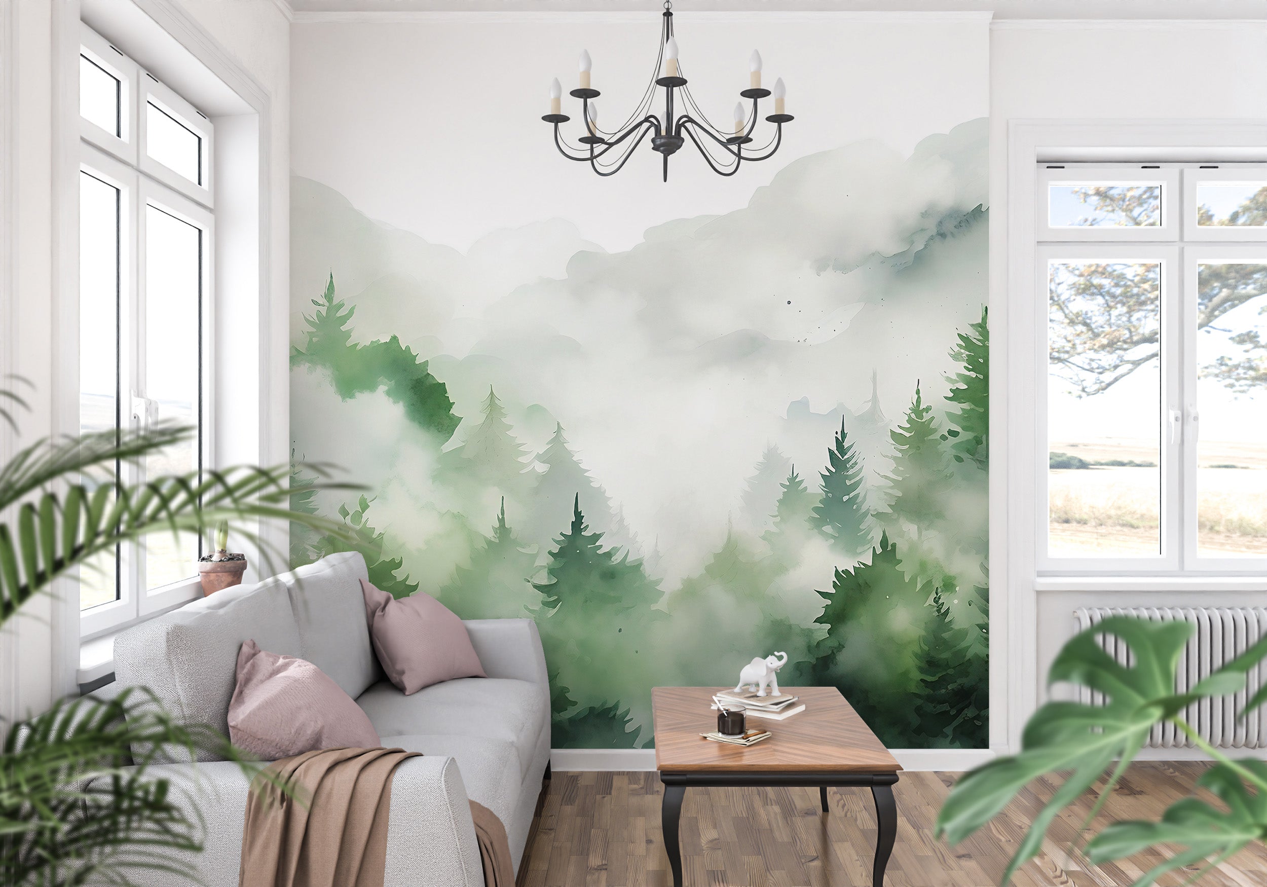 Seamless Blend of Serenity and Modern Interior Design