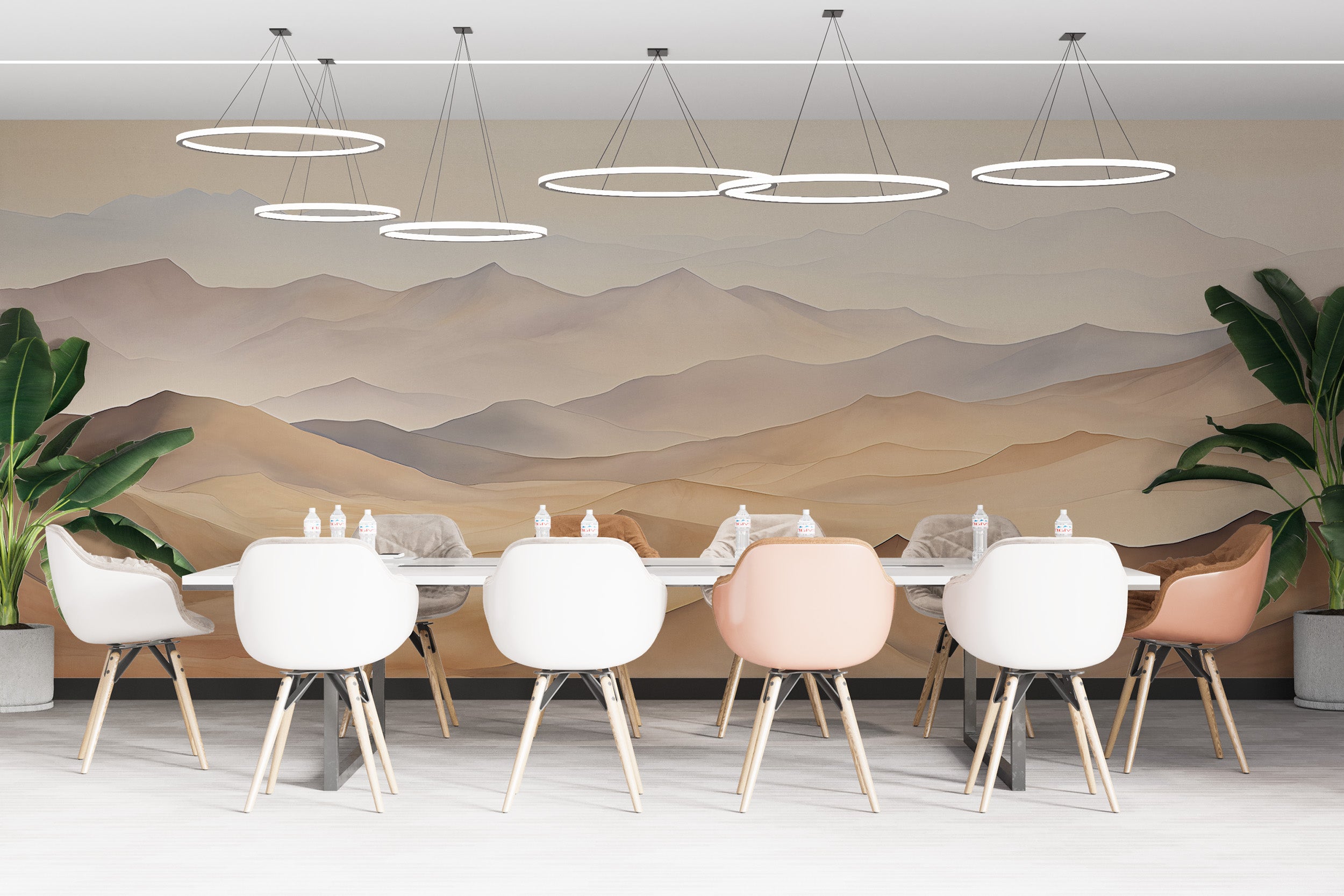 Seamless Blend of Desert Aesthetics and Modern Wall Decor