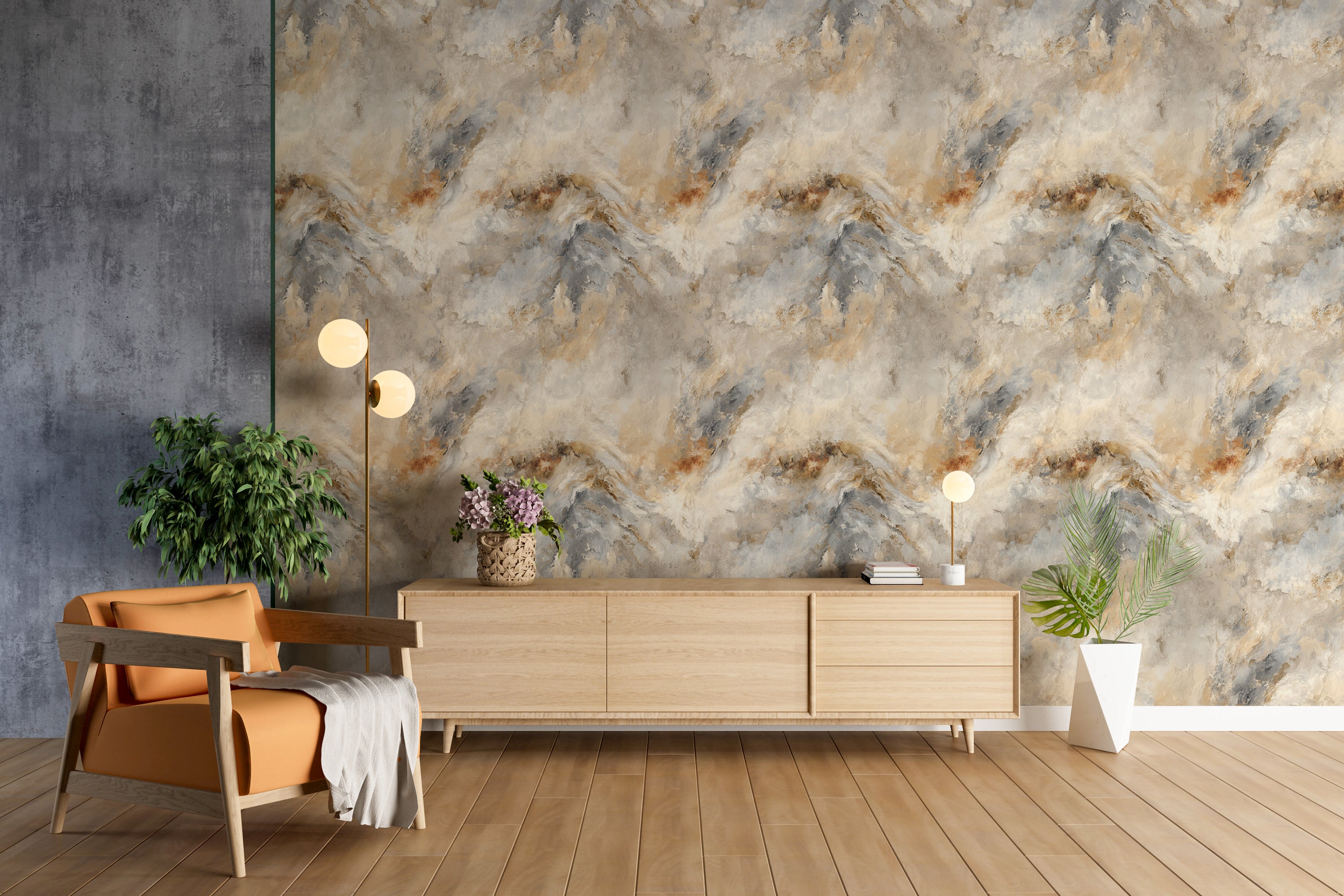 taupe ivory wall mural
warm neutral texture design