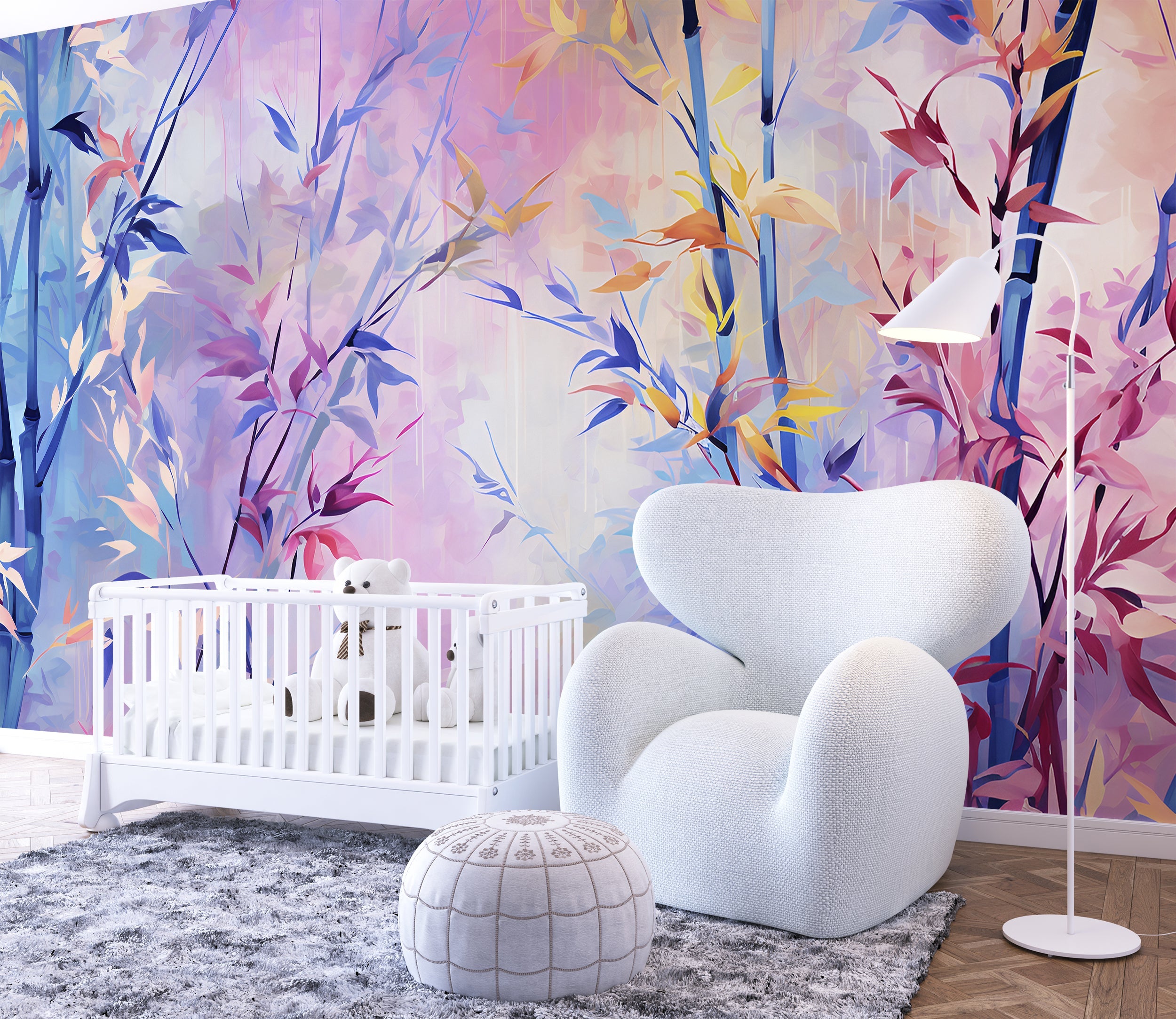 Bamboo Mural Peel and Stick Wallpaper