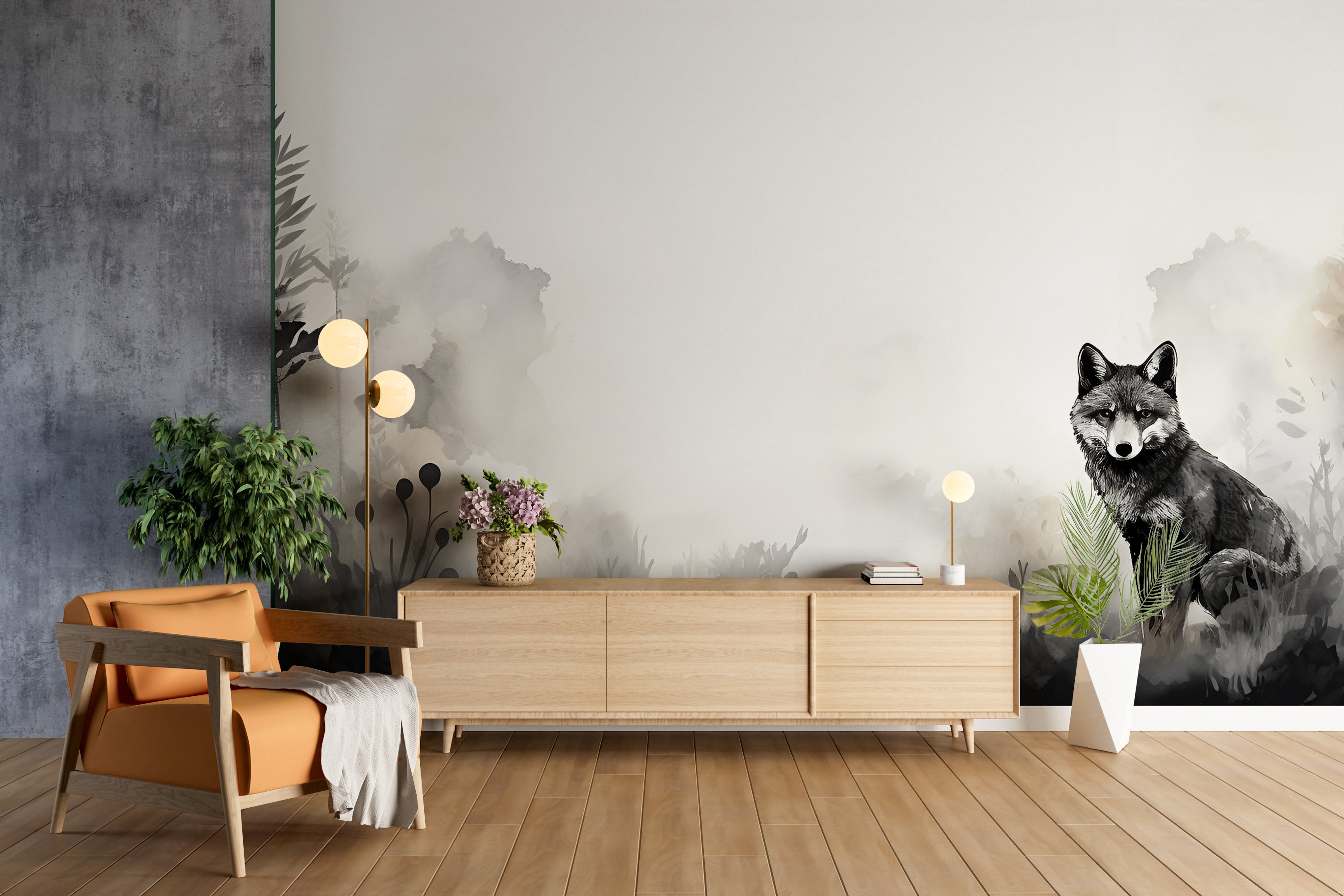 Nature-Inspired Peel and Stick Forest Wallpaper