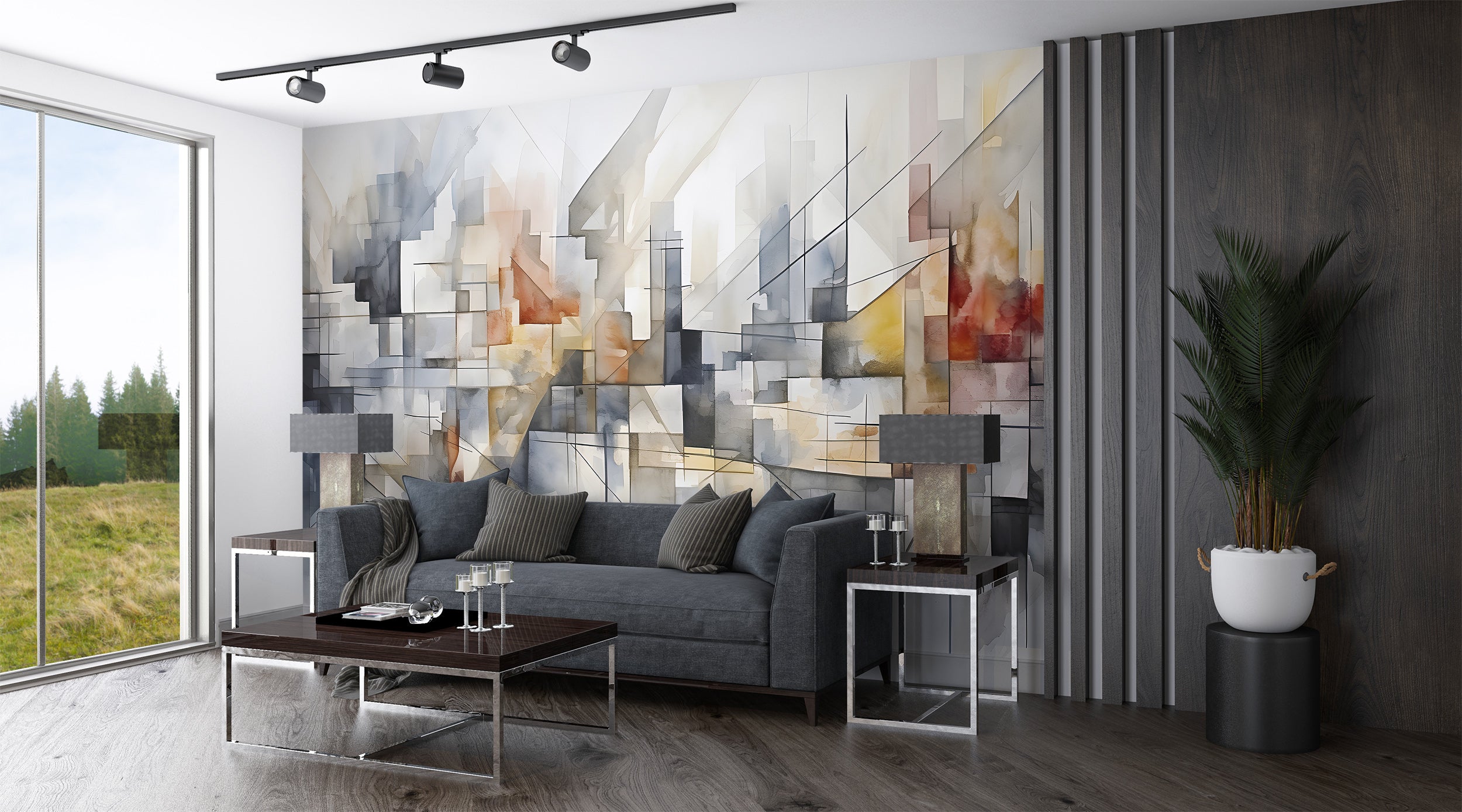 Creative Geometric Peel and Stick