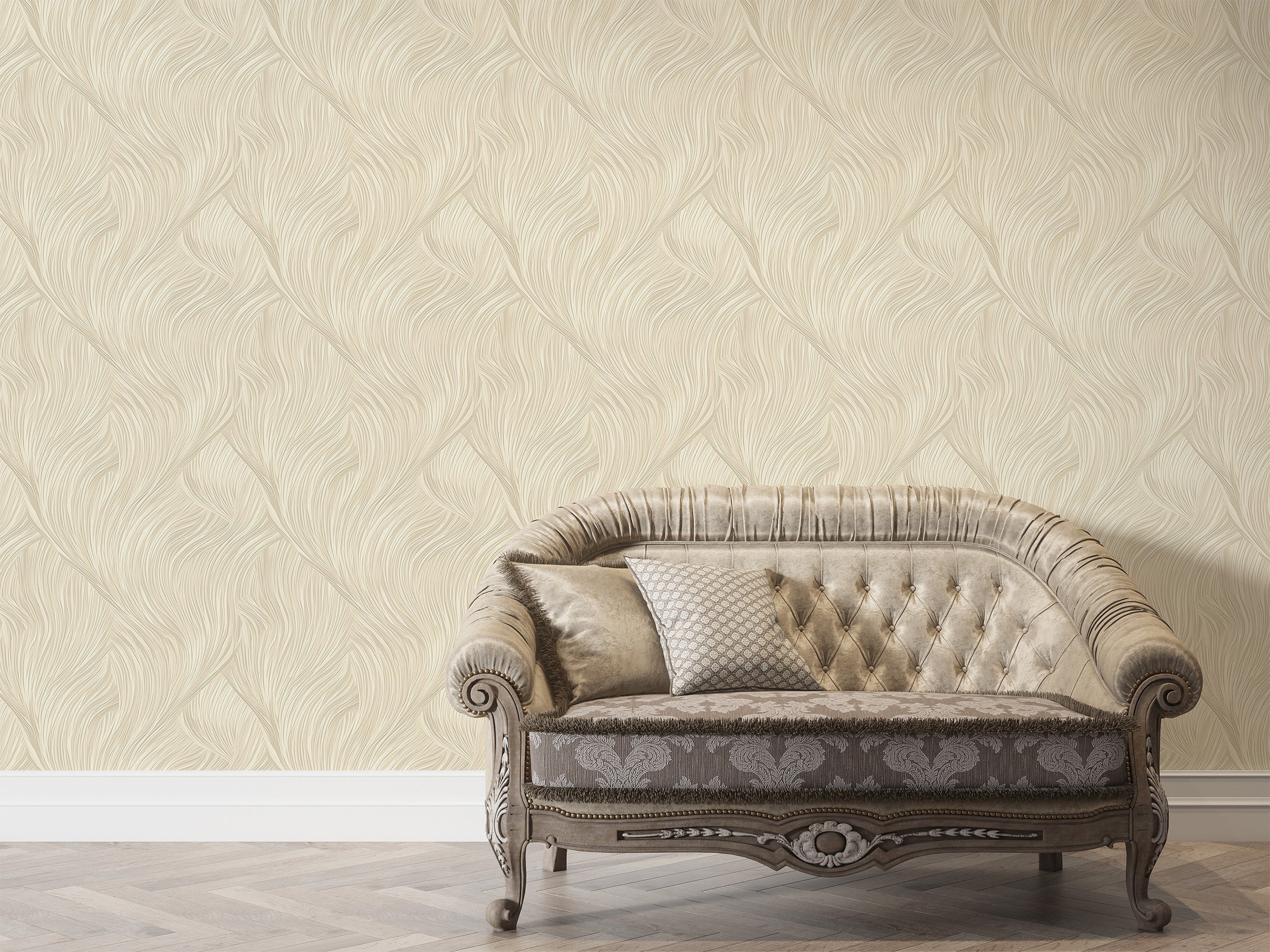 Crafted with Care Waves Texture Wall Decal Detail