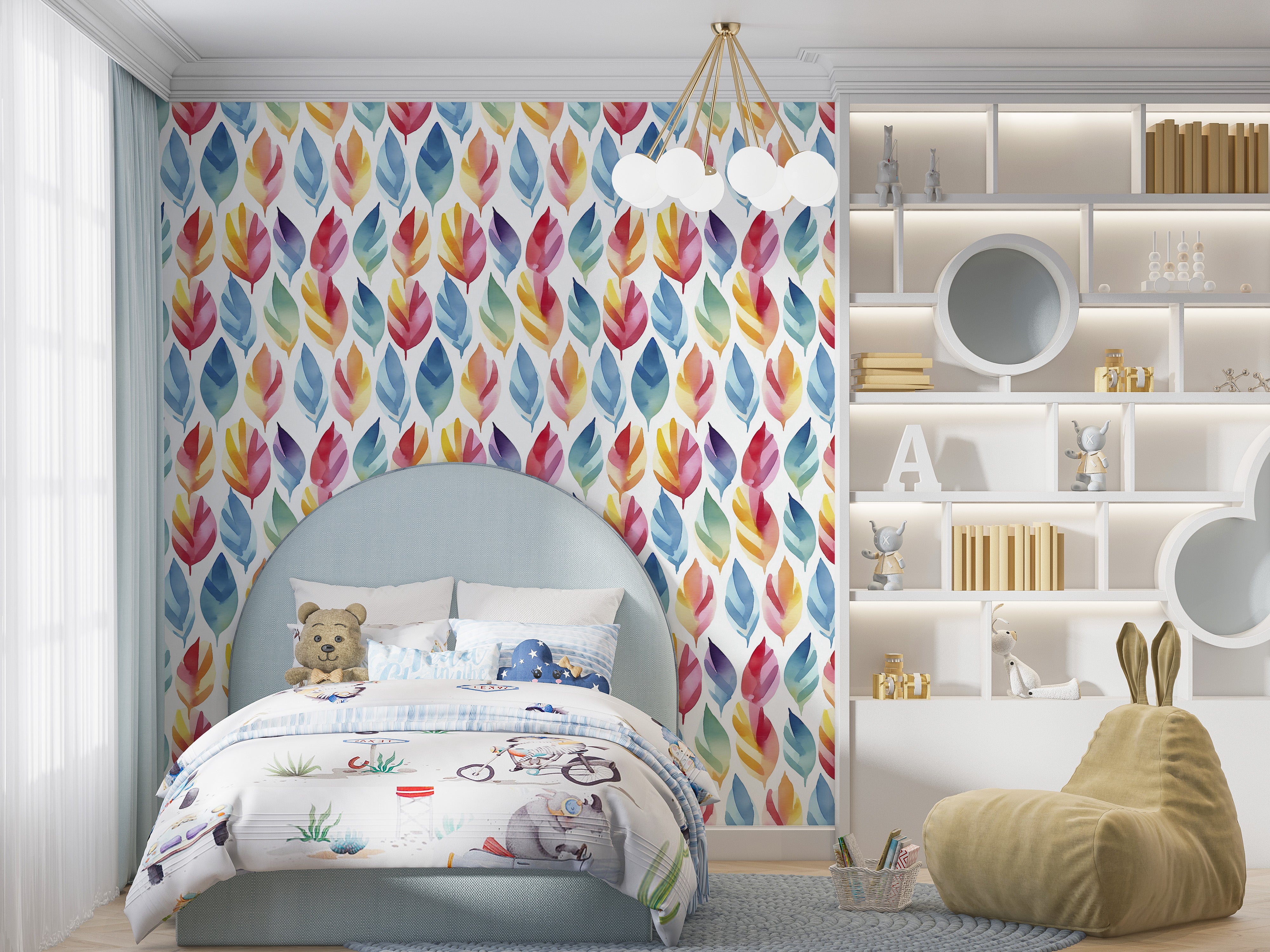 Capture Nature's Hues with Colorful Peel and Stick Wallpaper