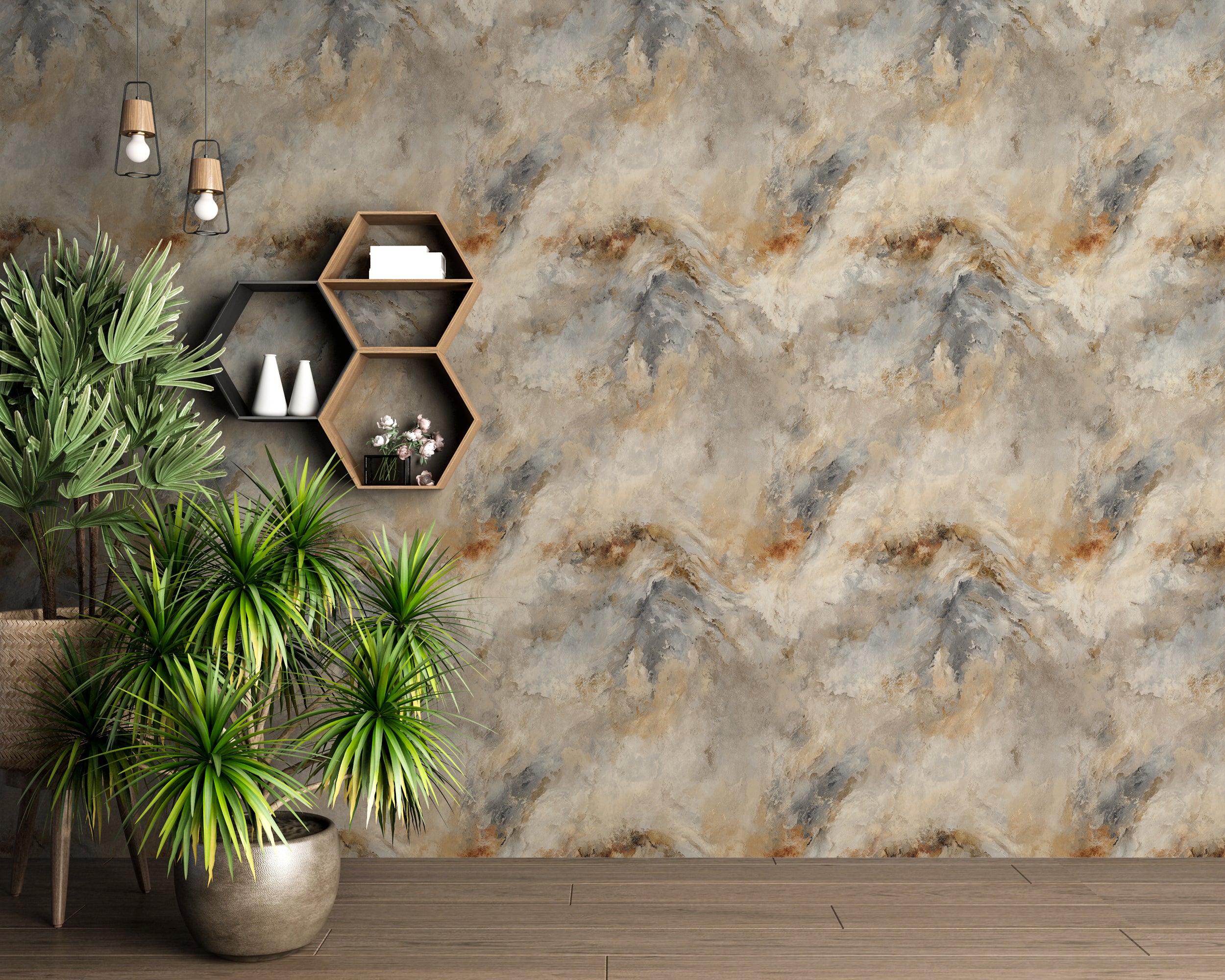 painted marble swirl wallpaper
peel and stick marble pattern
