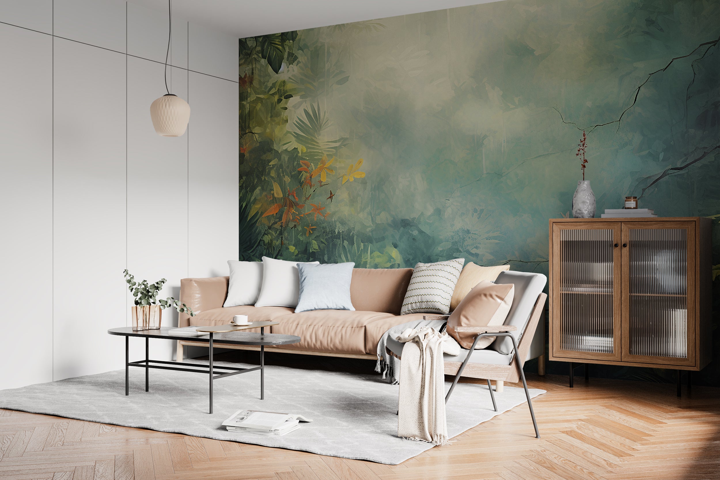 Tropical Rainforest Scene Peel And Stick