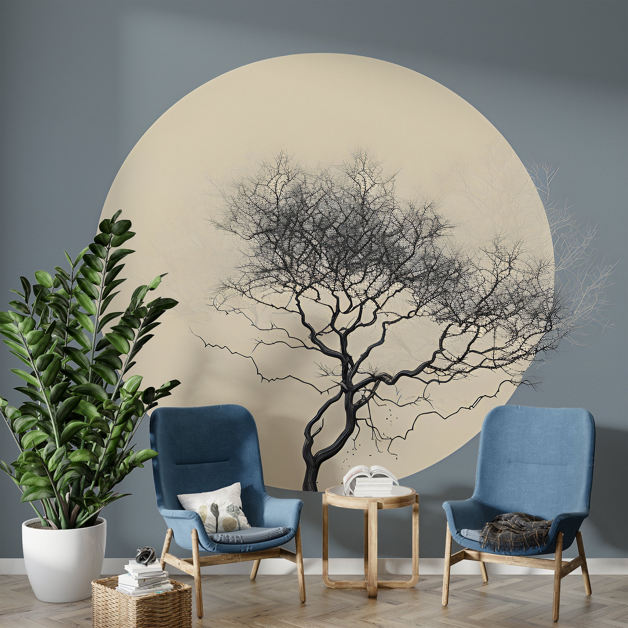 Minimalist Mural Tree Peel and Stick