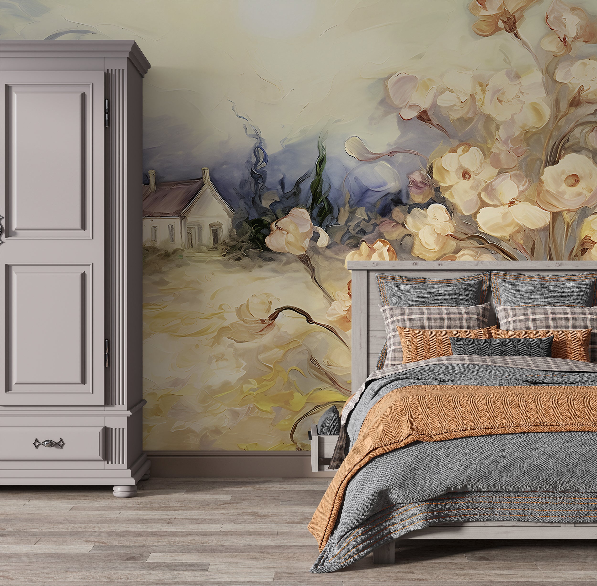 Soothing Green and Yellow Nature Wall Decor