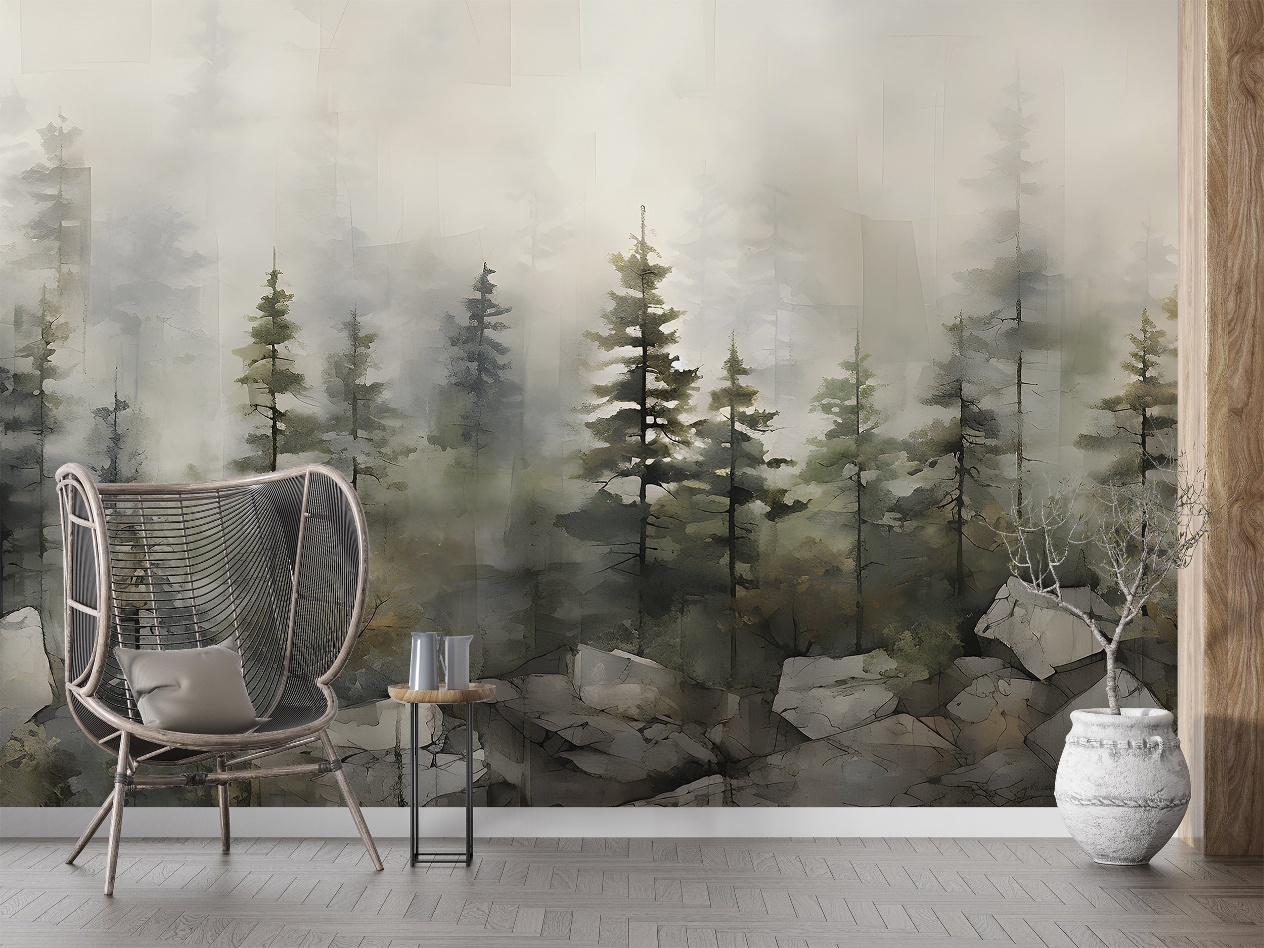 Enhance Your Decor with Abstract Forest Art