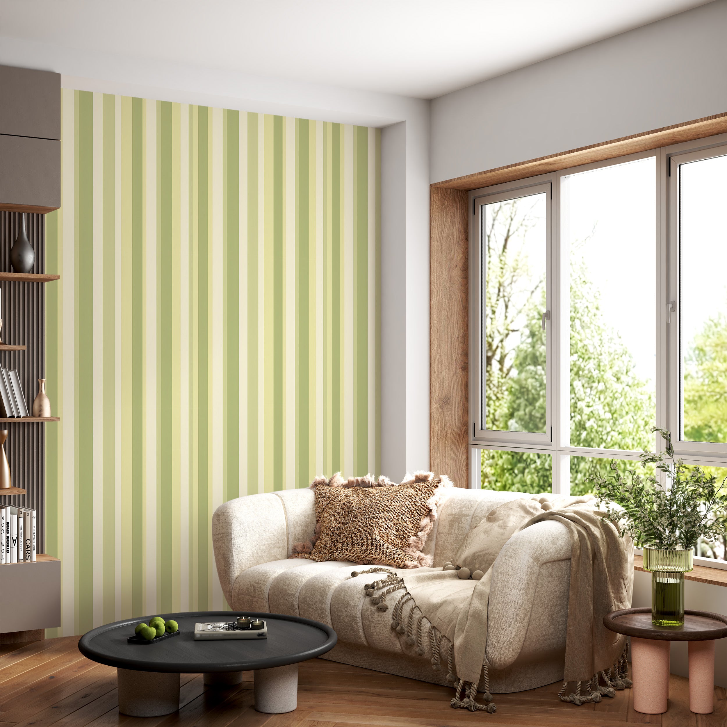 Classic Striped Wall Covering for Timeless Appeal