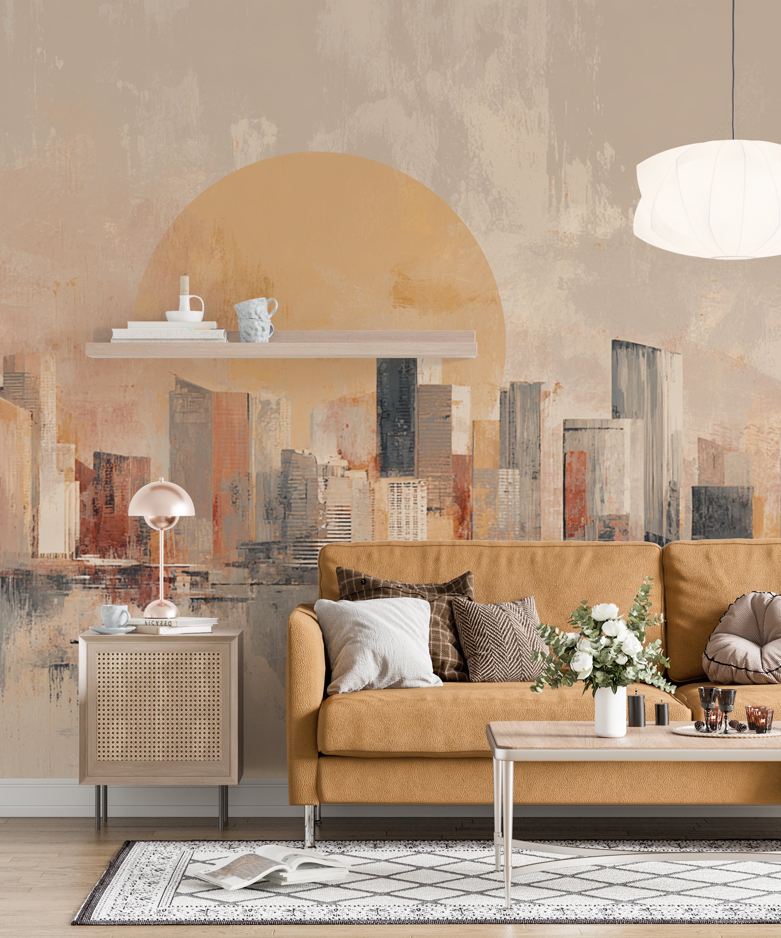 city silhouette wall art
modern skyline decor