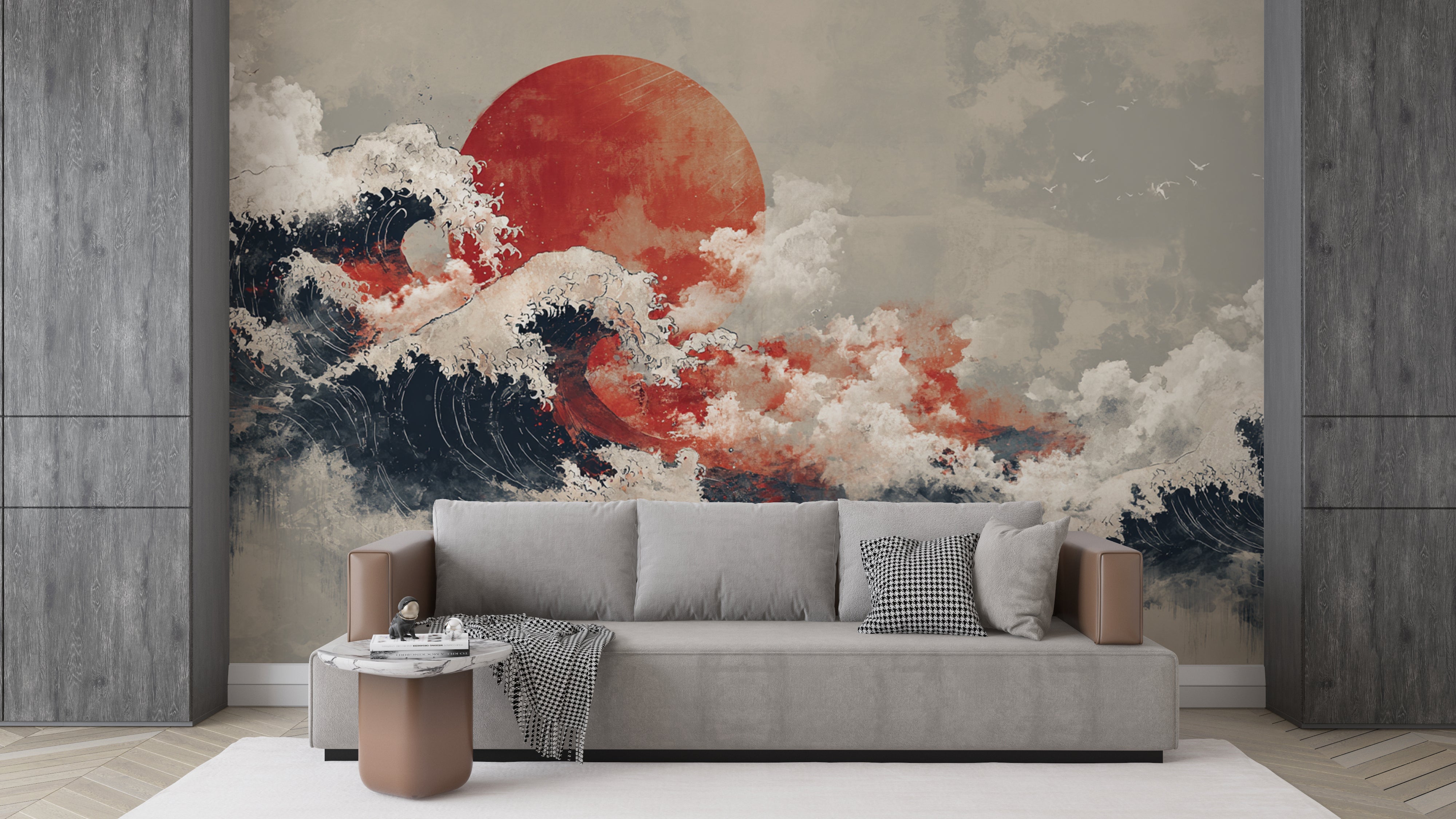 traditional japanese mural
japanese aesthetic wallpaper